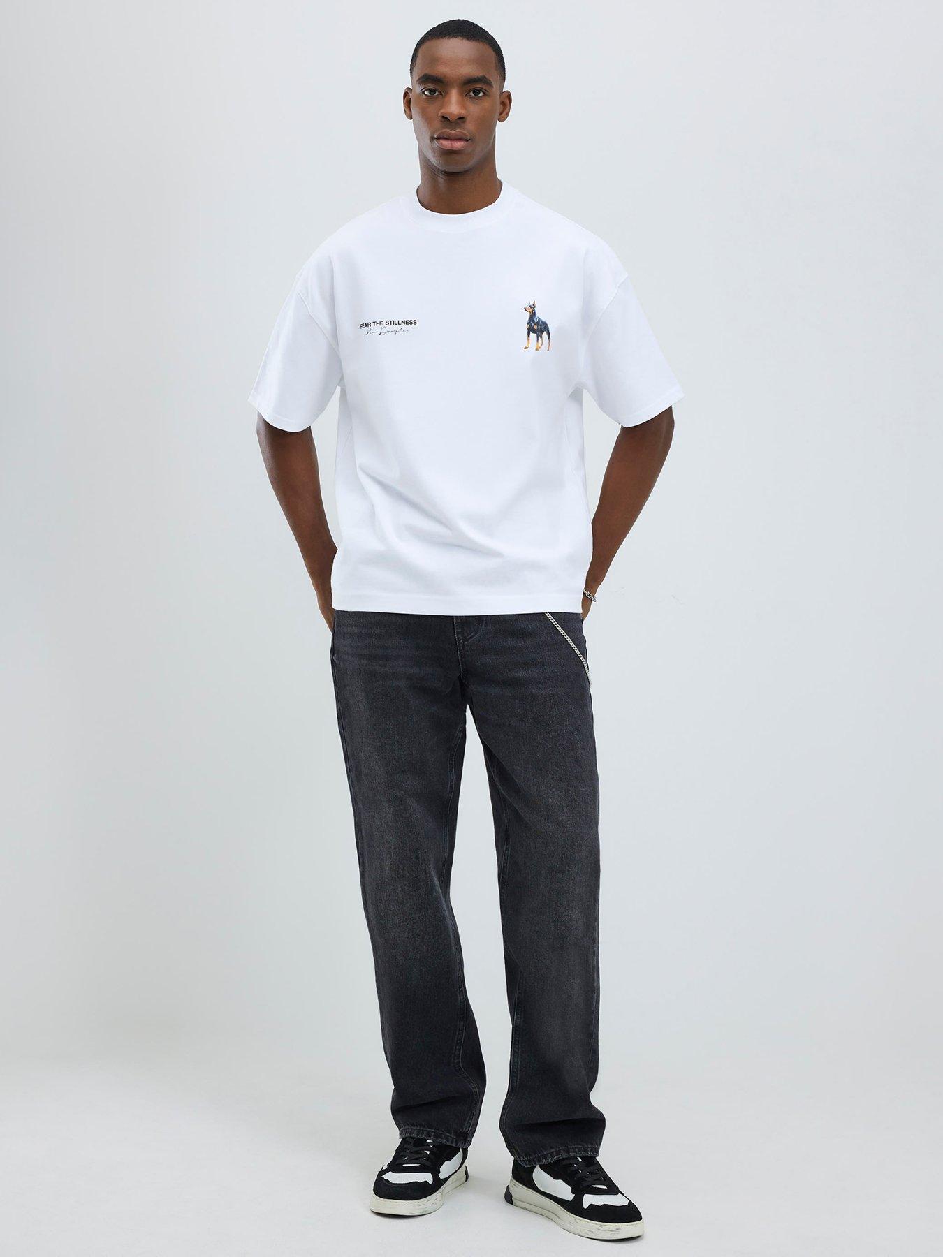  image of river-island-doberman-stillness-t-shirt