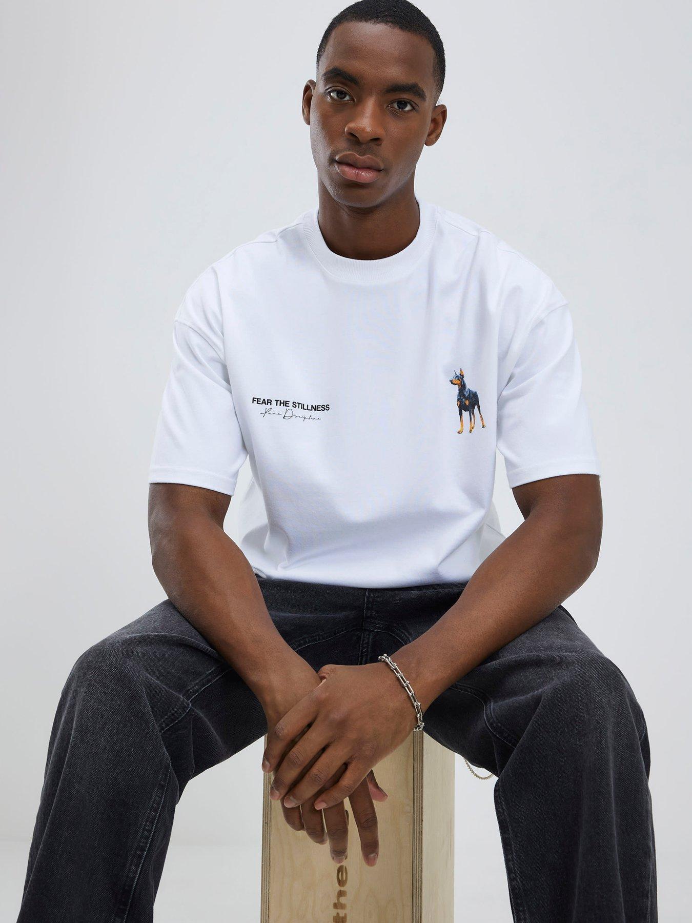  image of river-island-doberman-stillness-t-shirt