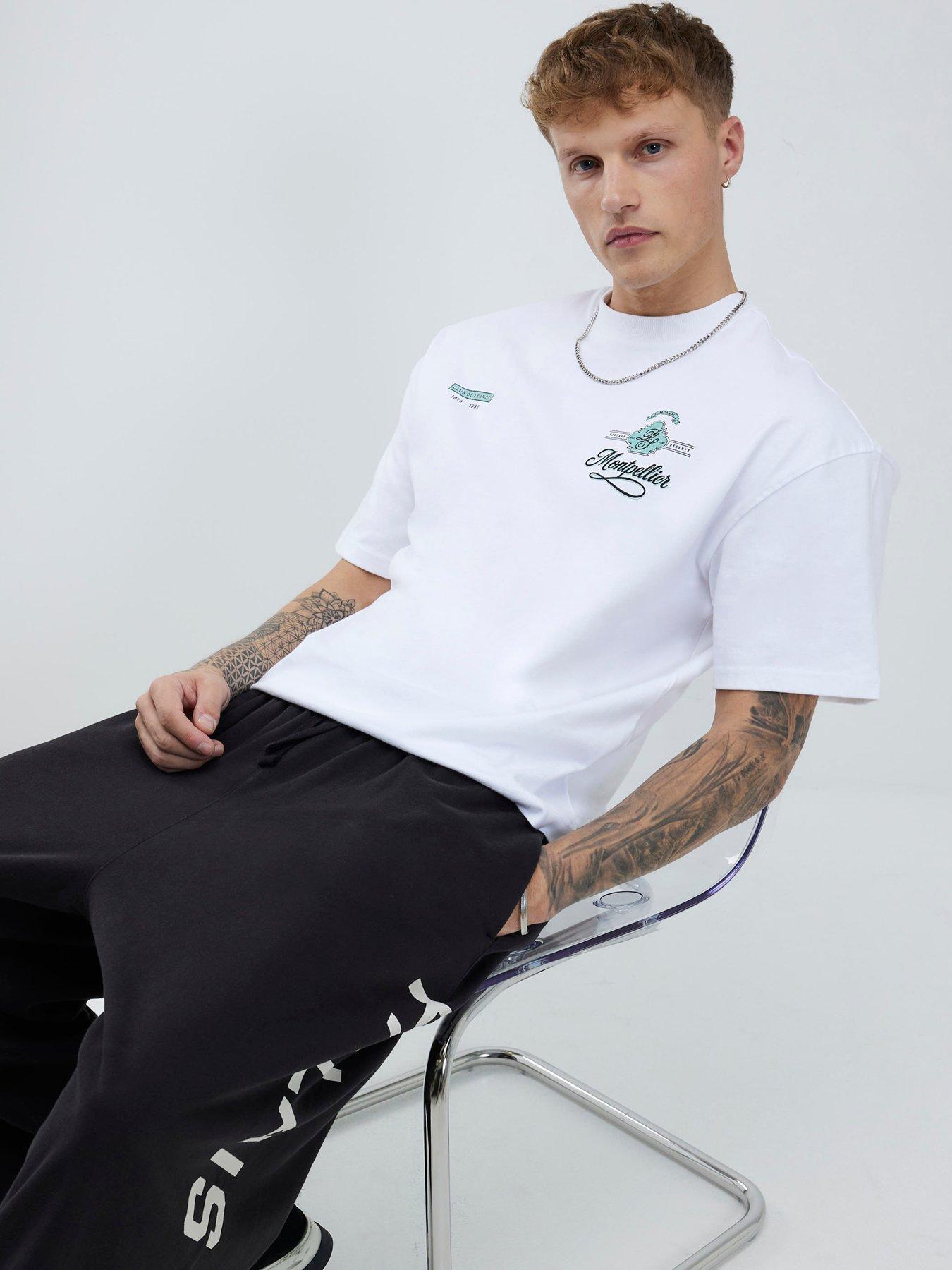  image of river-island-oversized-fit-montpellier-t-shirt