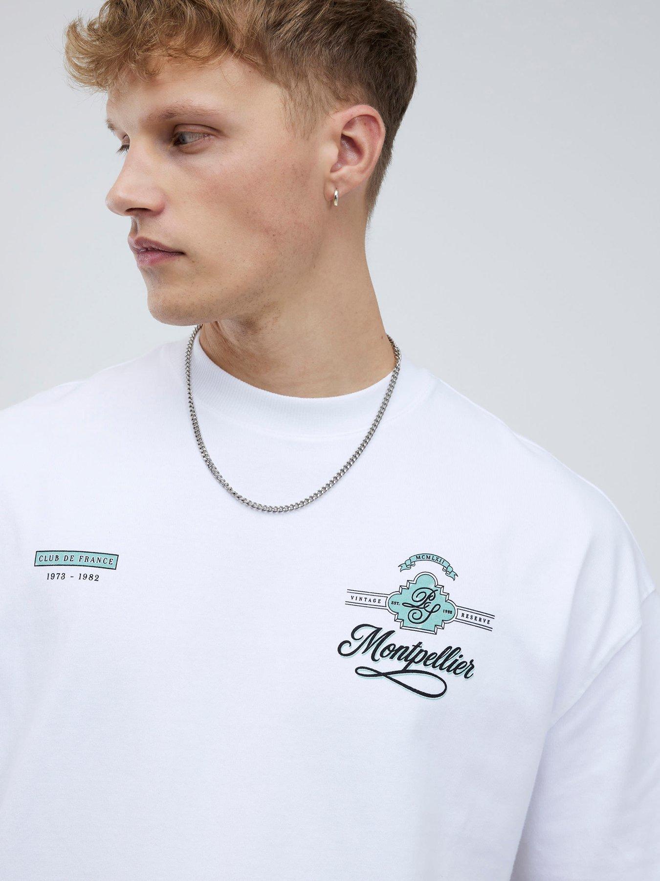  image of river-island-oversized-fit-montpellier-t-shirt
