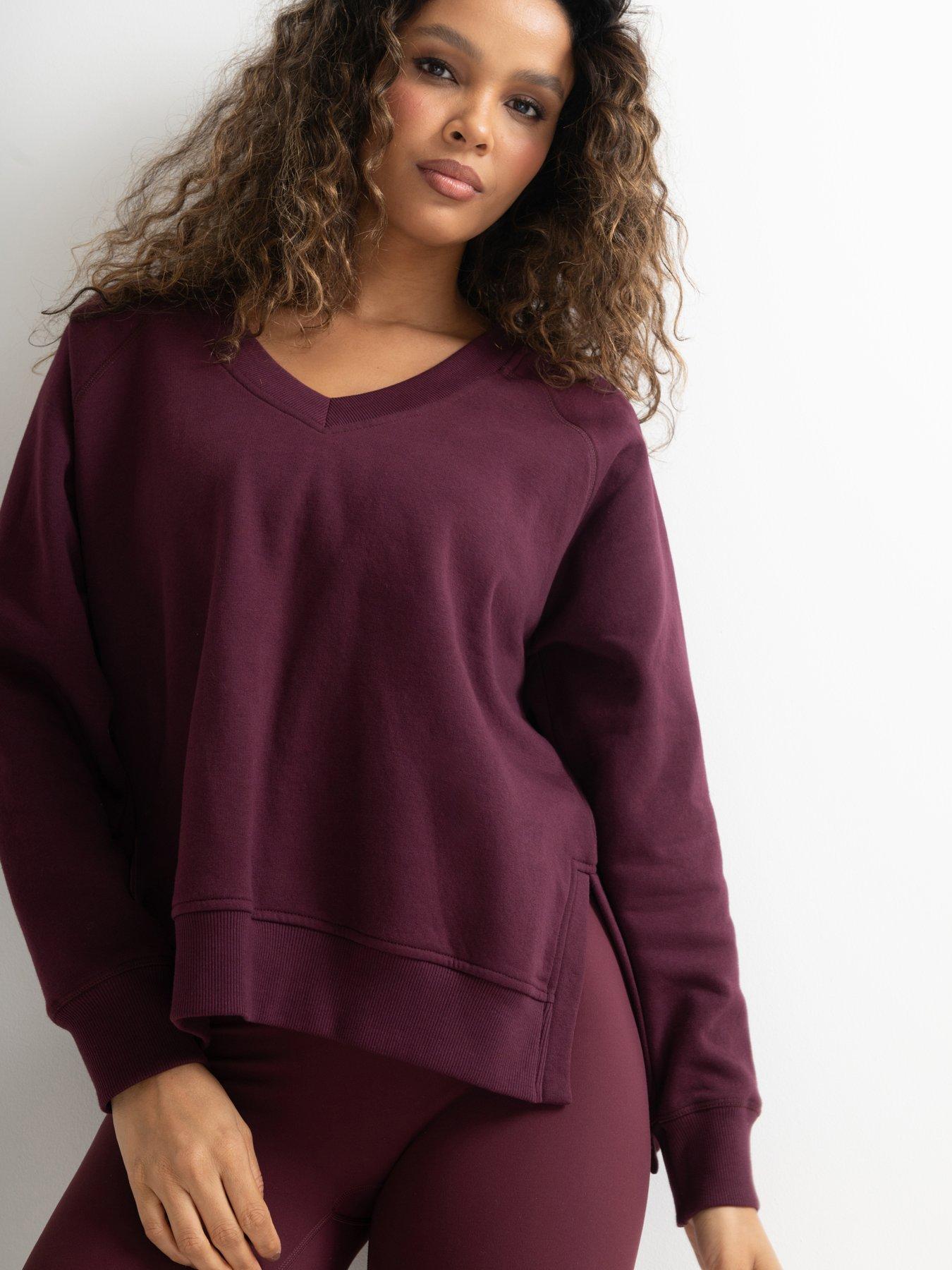 Image 1 of 4 of Pour Moi The Softest Off Duty Relaxed V-Neck Sweatshirt