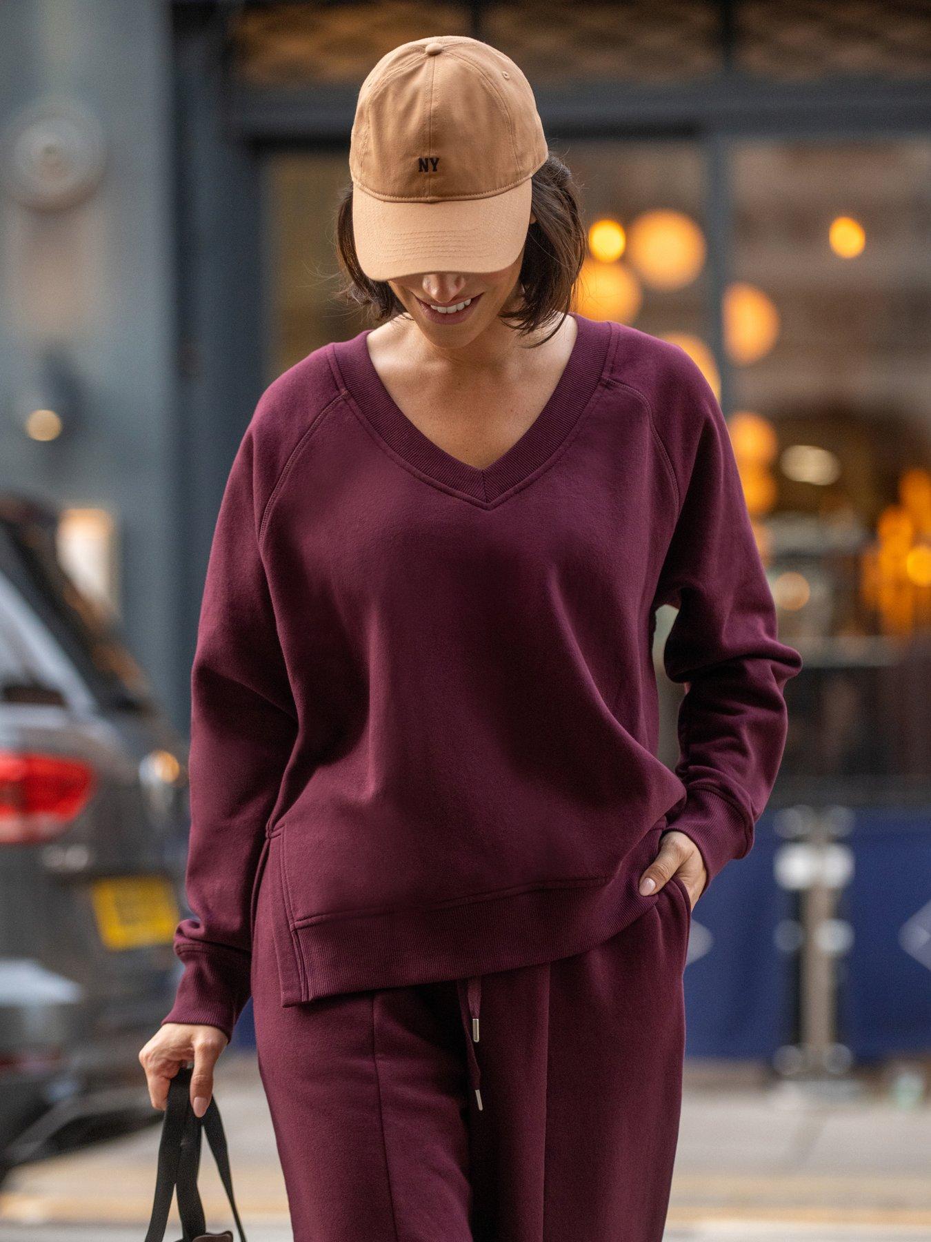 Image 2 of 4 of Pour Moi The Softest Off Duty Relaxed V-Neck Sweatshirt