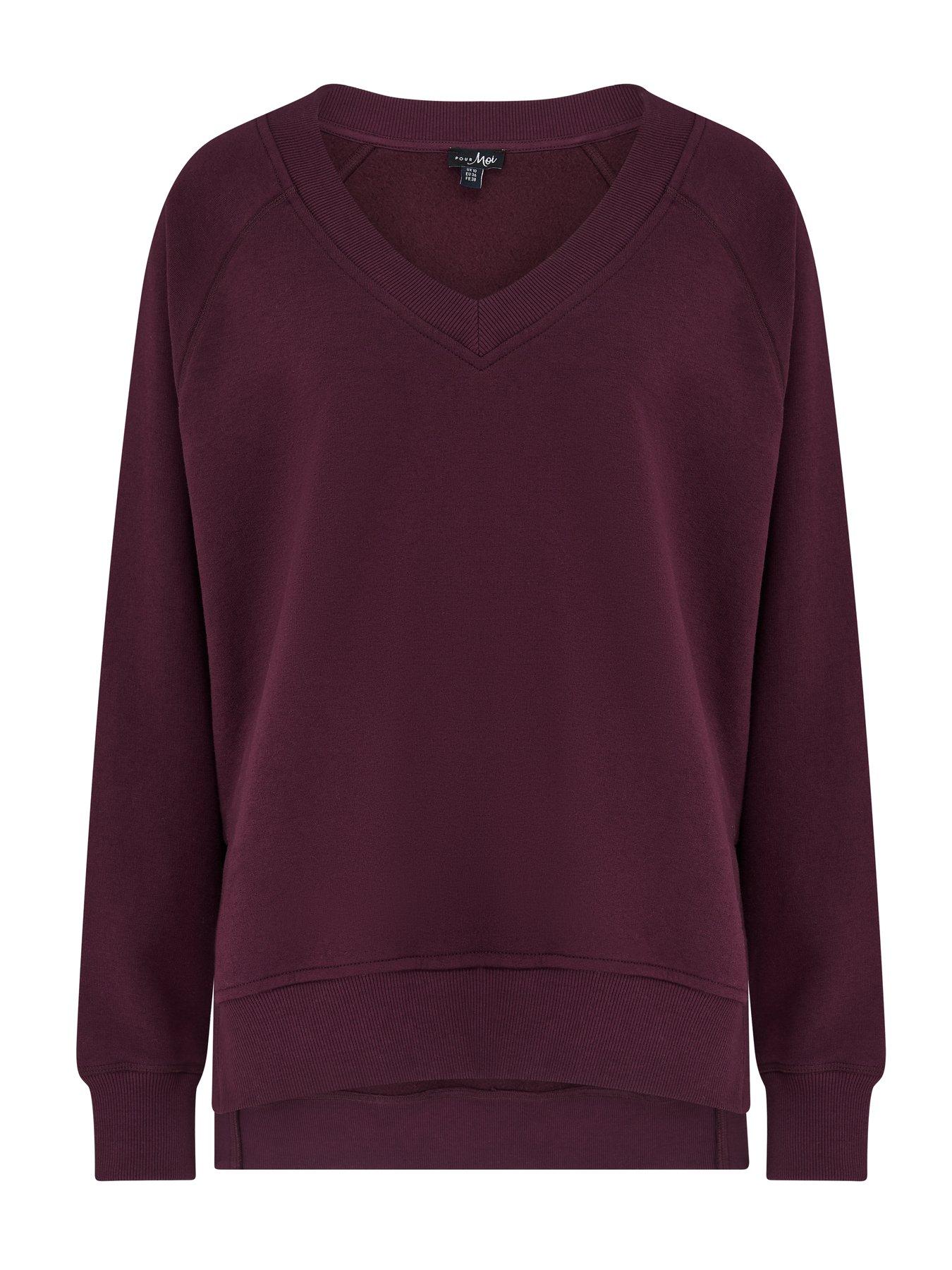 Image 3 of 4 of Pour Moi The Softest Off Duty Relaxed V-Neck Sweatshirt