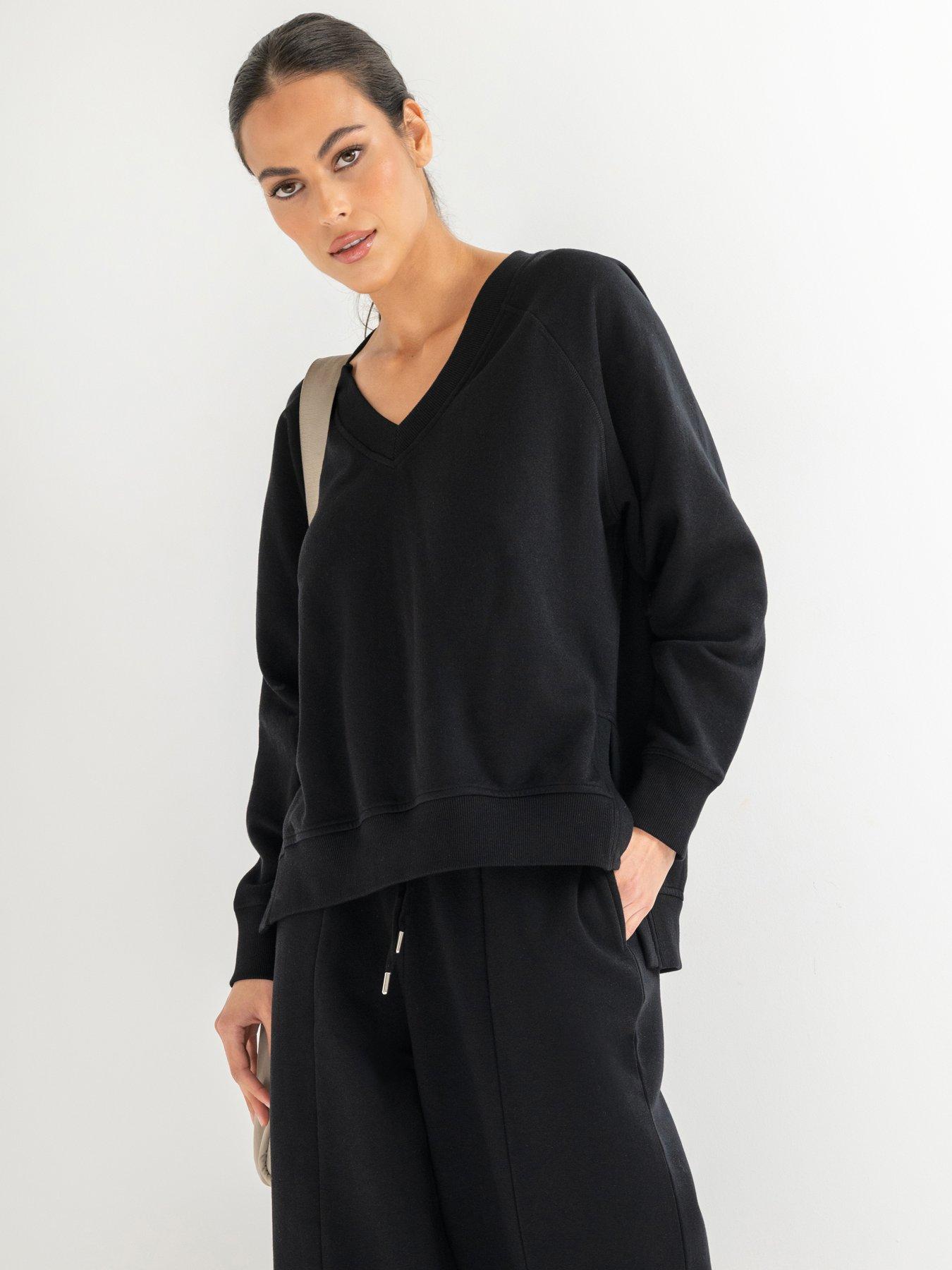 Pour Moi The Softest Off Duty Relaxed V-Neck Sweatshirt