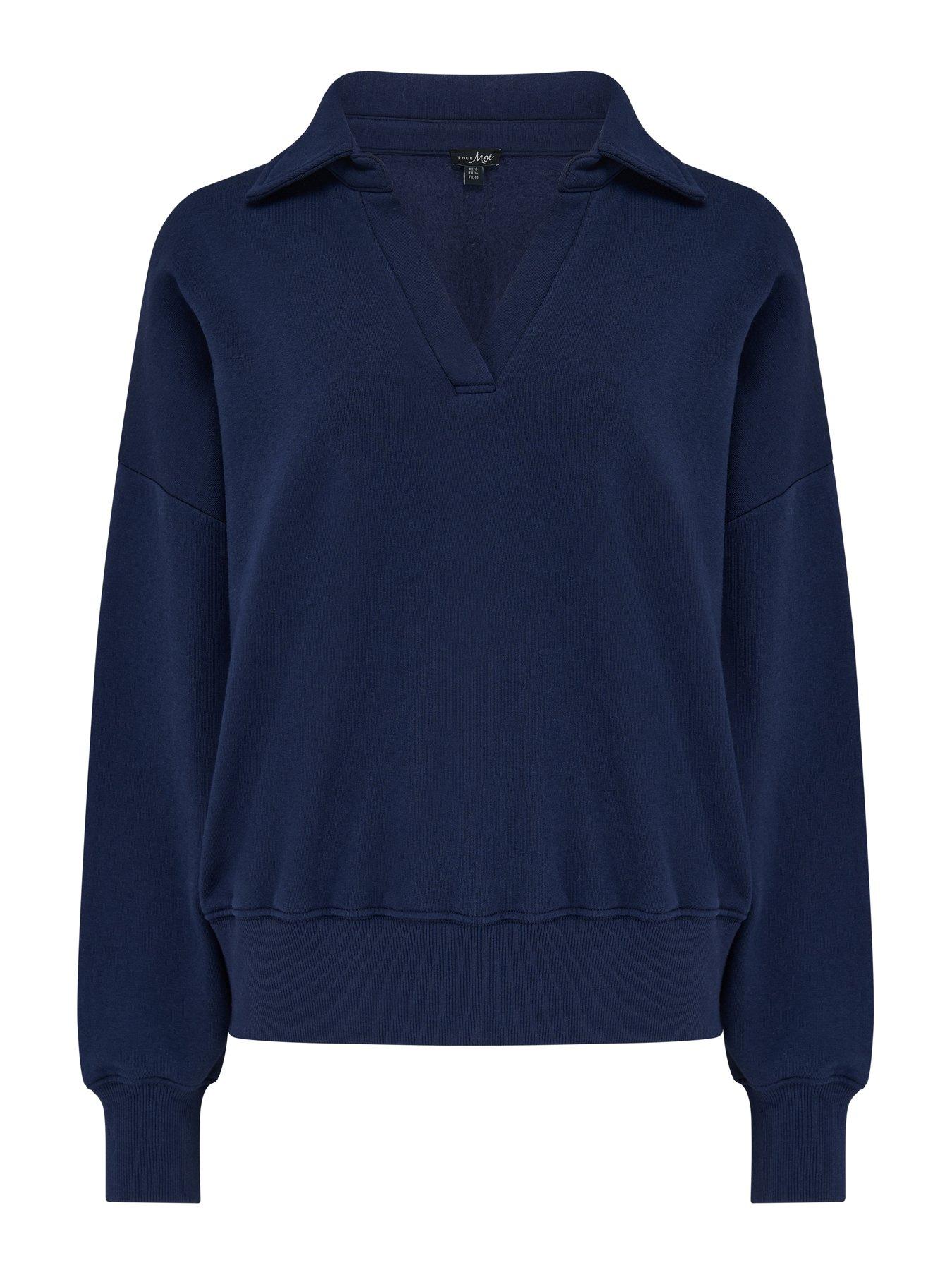 Image 3 of 4 of Pour Moi The Softest Off Duty Relaxed Collared Sweatshirt