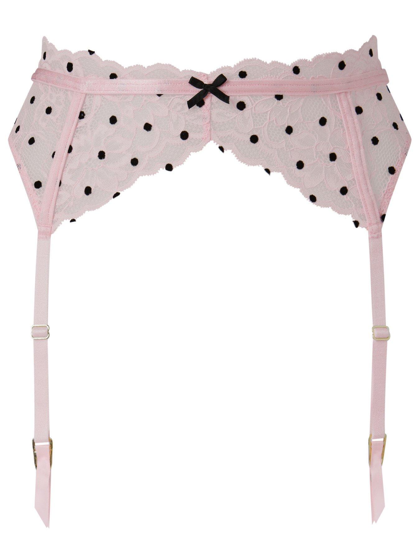 polka dot garter belt Bridal Garter Style: Lady Love (Set)