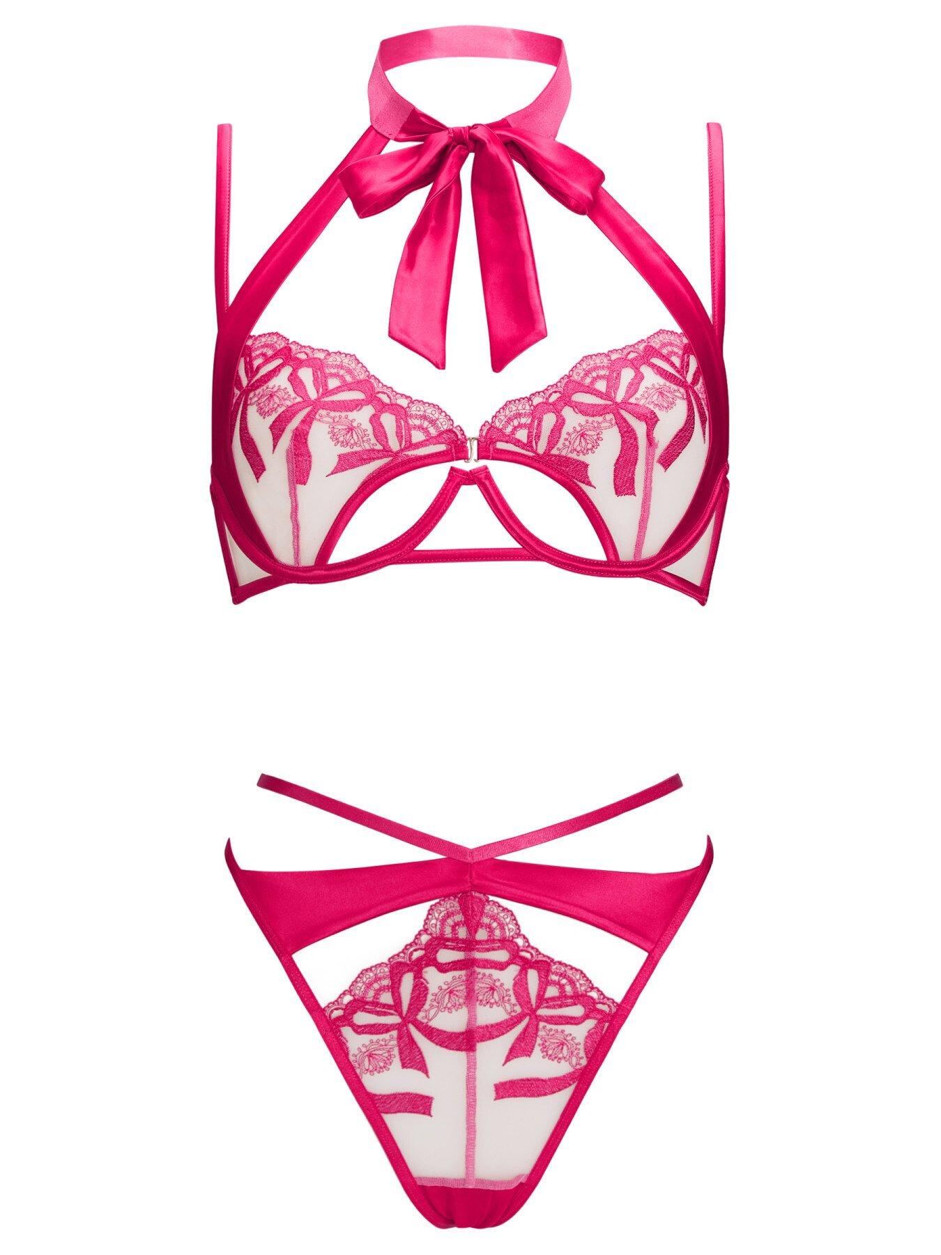 Image 6 of 6 of Ann Summers For Your Eyes Only Crotchless Set