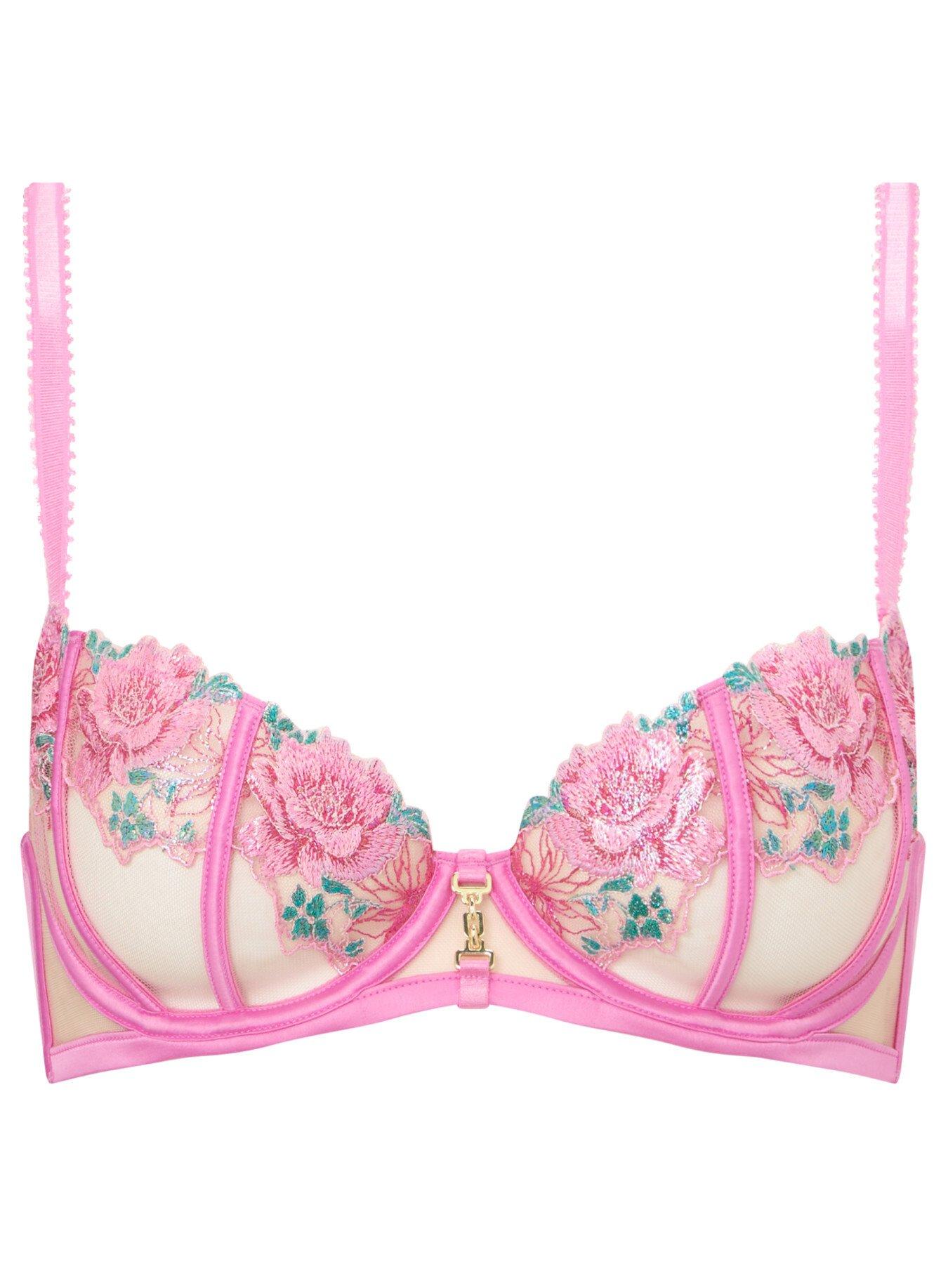  image of ann-summers-caged-rose-non-padded-balcony-bra