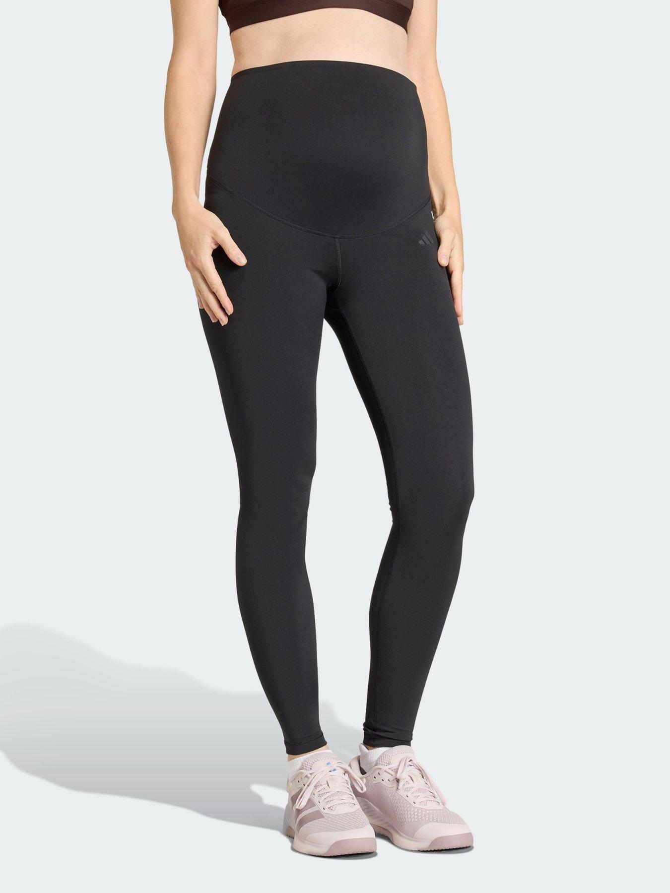 Image 1 of 5 of adidas Optime Essentials Workout Full Length Leggings Maternity
