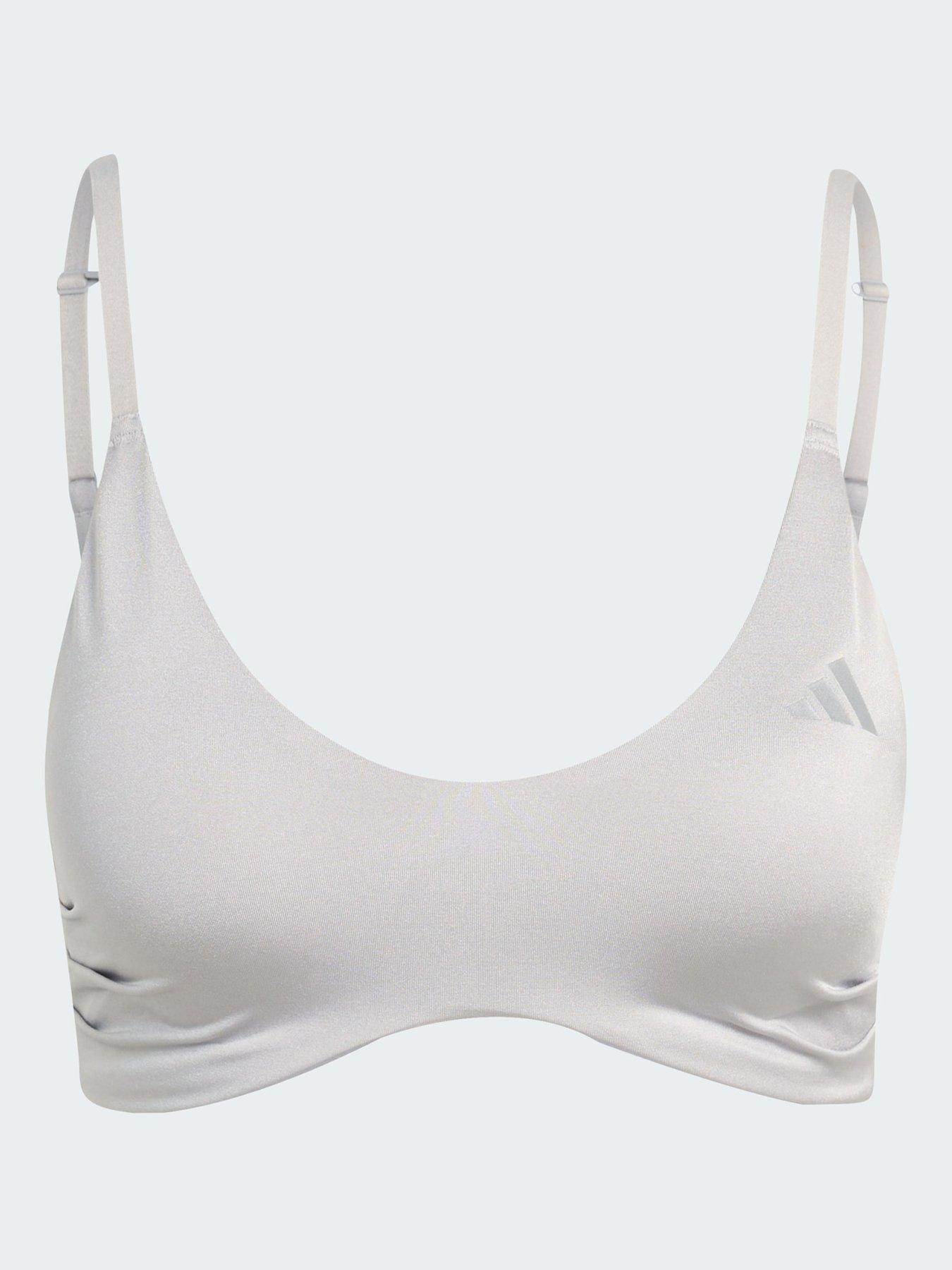  image of adidas-womens-training-essentials-workout-shine-light-support-bra-purple