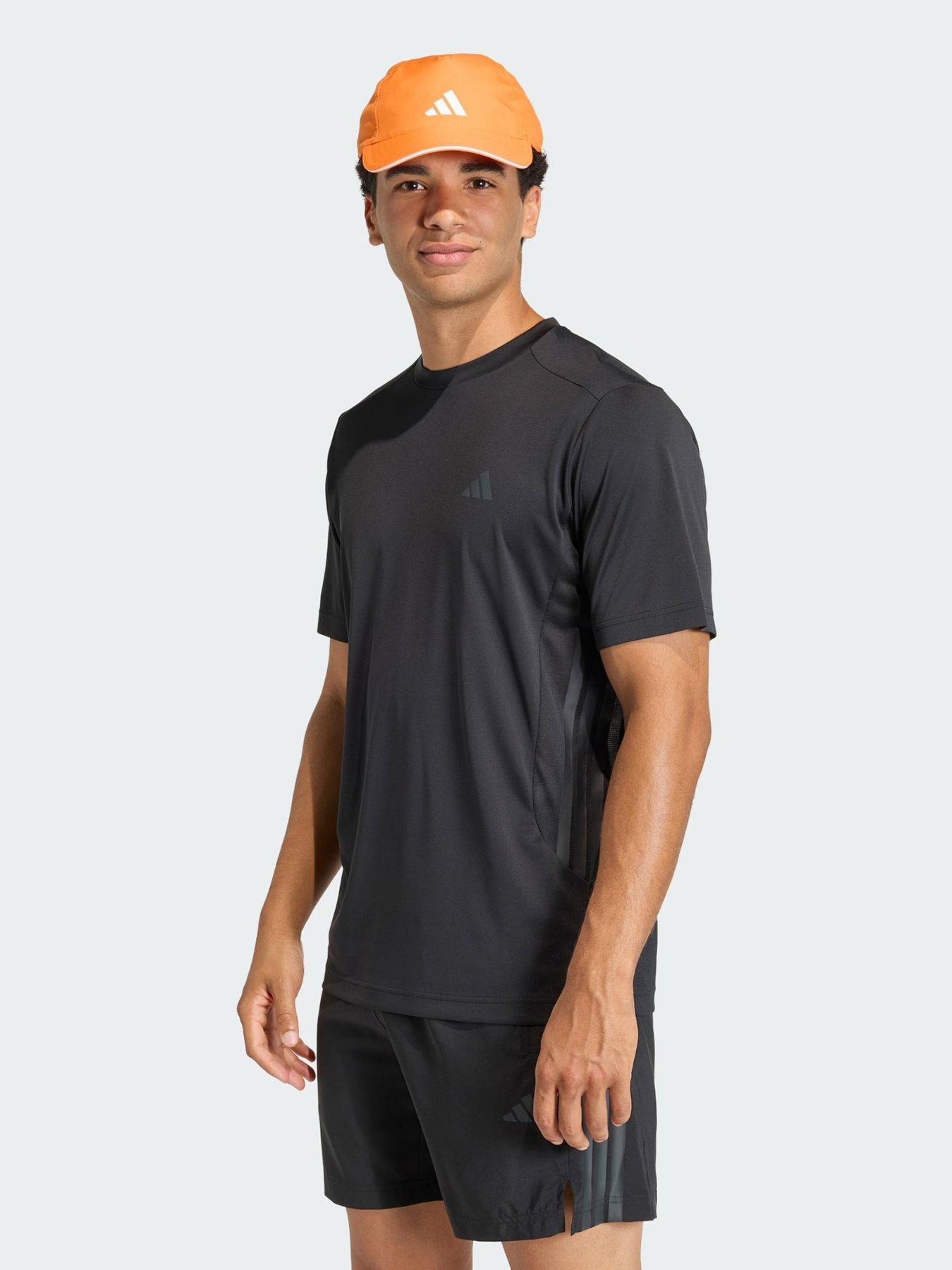 adidas TECH ESSENTIALS WORKOUT 3 STRIPES T-SHIRT