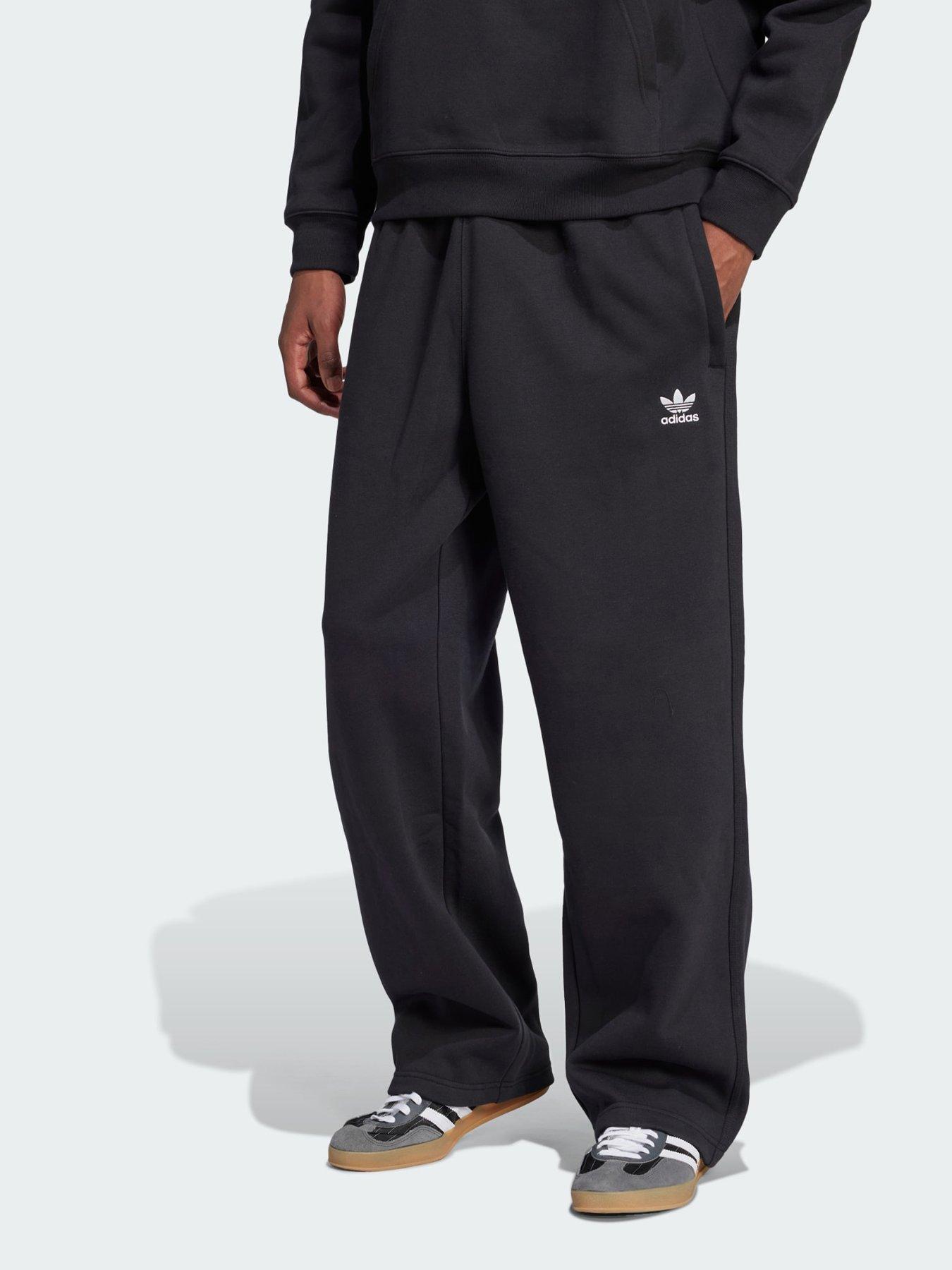  image of adidas-originals-trefoil-essentials-open-hem-pants