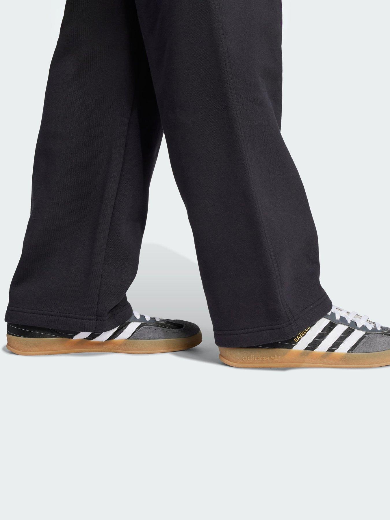  image of adidas-originals-trefoil-essentials-open-hem-pants