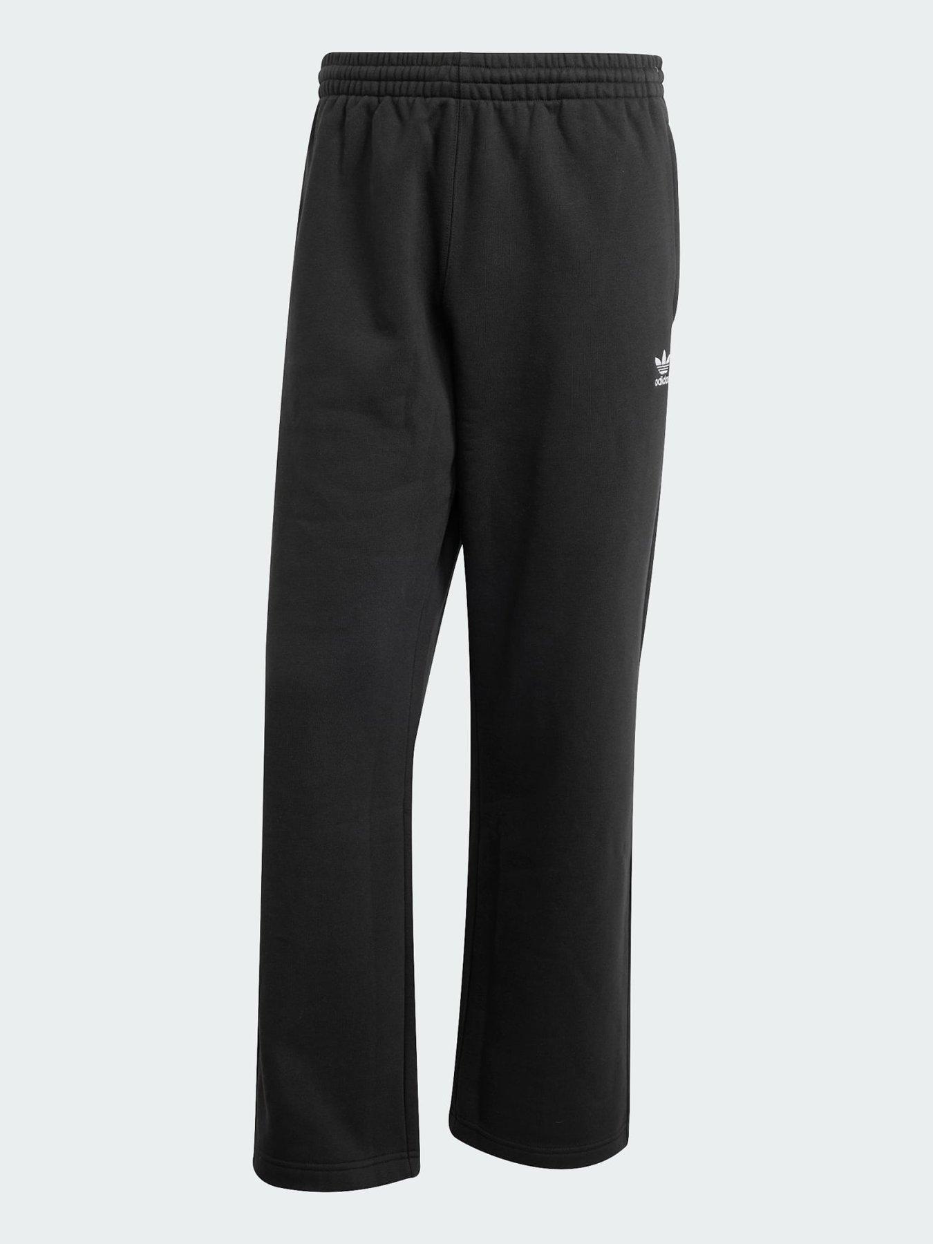  image of adidas-originals-trefoil-essentials-open-hem-pants