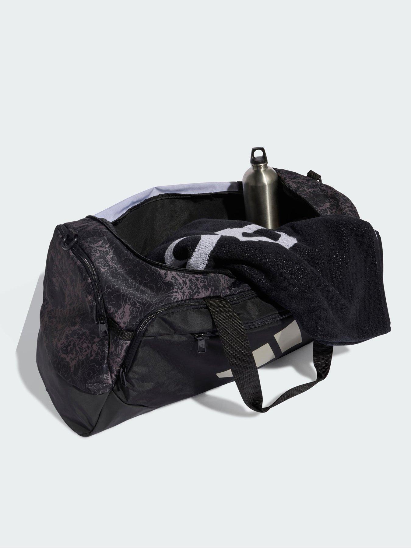 Image 4 of 6 of adidas Training Defender Graphic Duffle Bag Medium