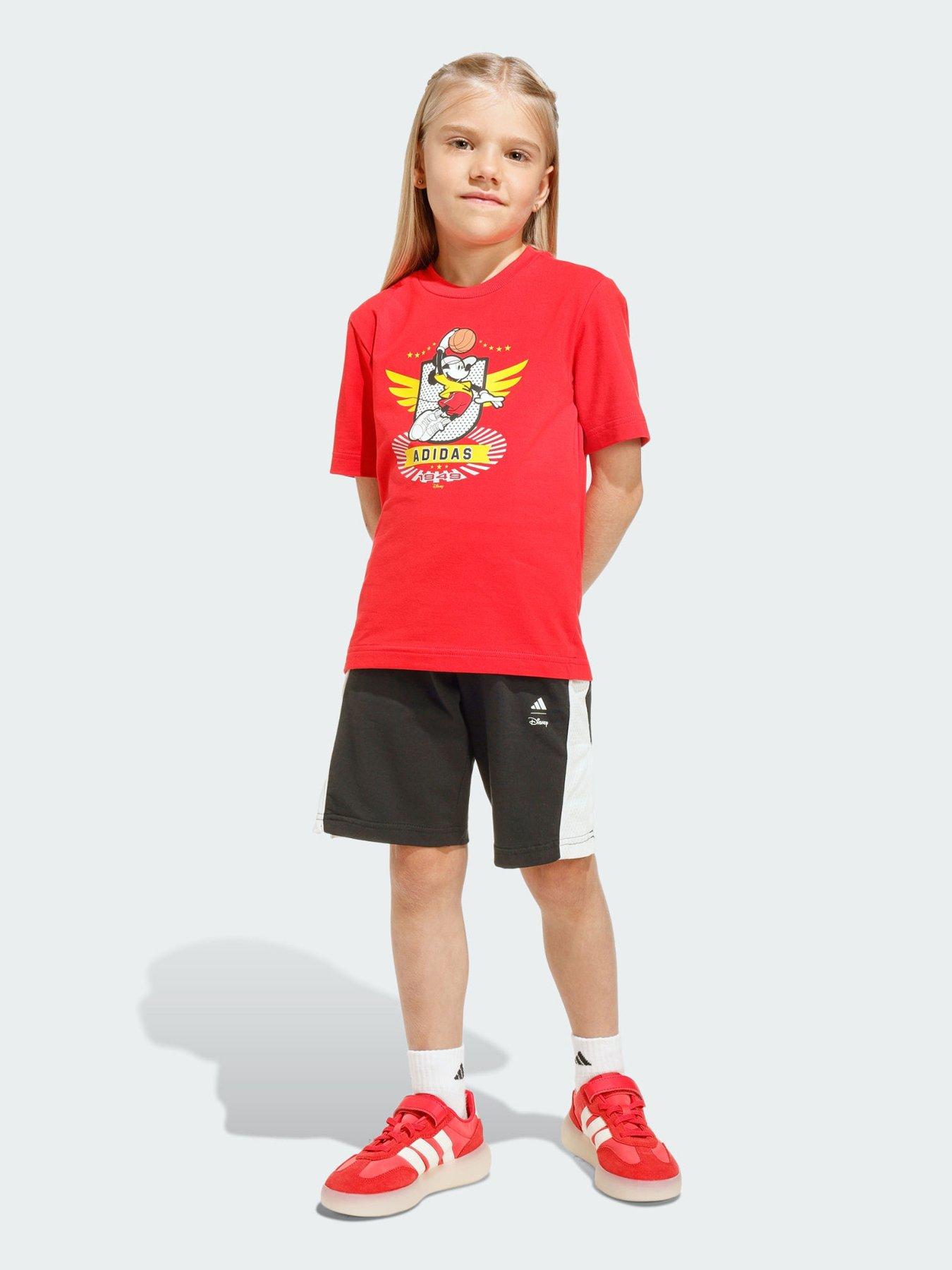 front image of adidas-disney-mickey-mouse-t-shirt-set