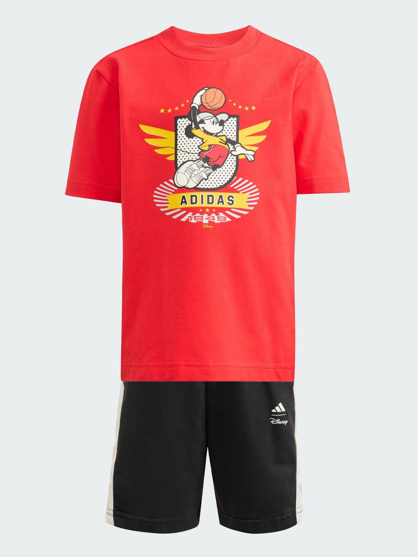 Image 5 of 5 of adidas Disney Mickey Mouse T-Shirt T-Shirt &amp; Shorts Set