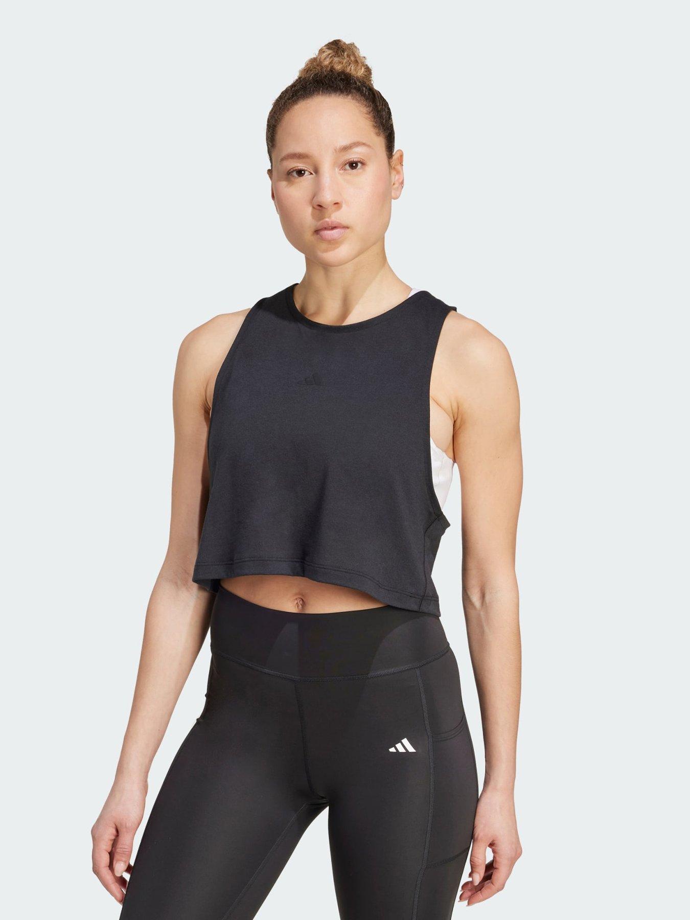 Image 1 of 5 of adidas Yoga Essentials Cropped Tank