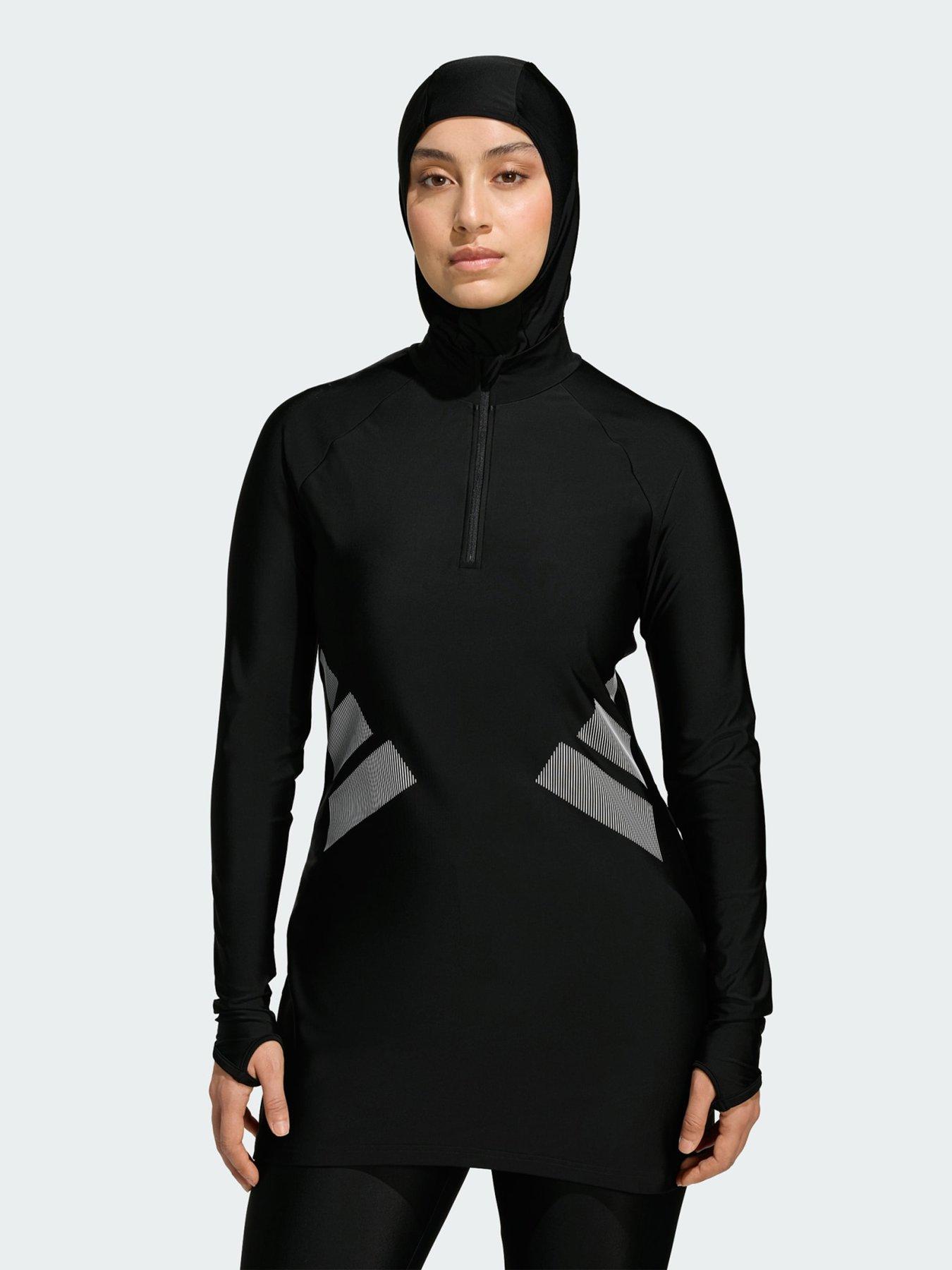 adidas Big Bars Long Sleeve Swim Top