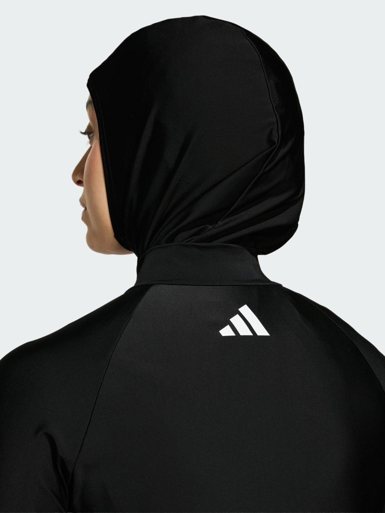 Image 3 of 5 of adidas Big Bars Long Sleeve Swim Top