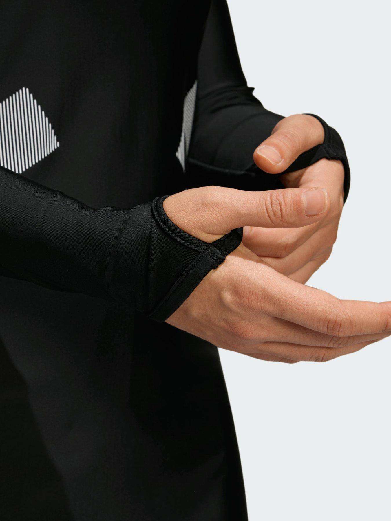 Image 4 of 5 of adidas Big Bars Long Sleeve Swim Top