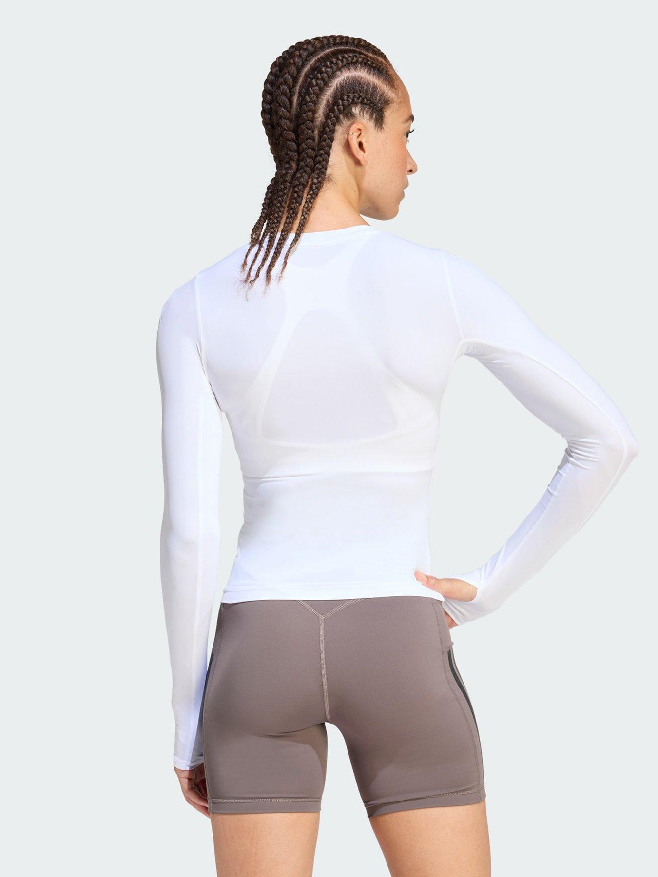 Image 2 of 5 of adidas Power Essentials Workout Contour Long Sleeve Top