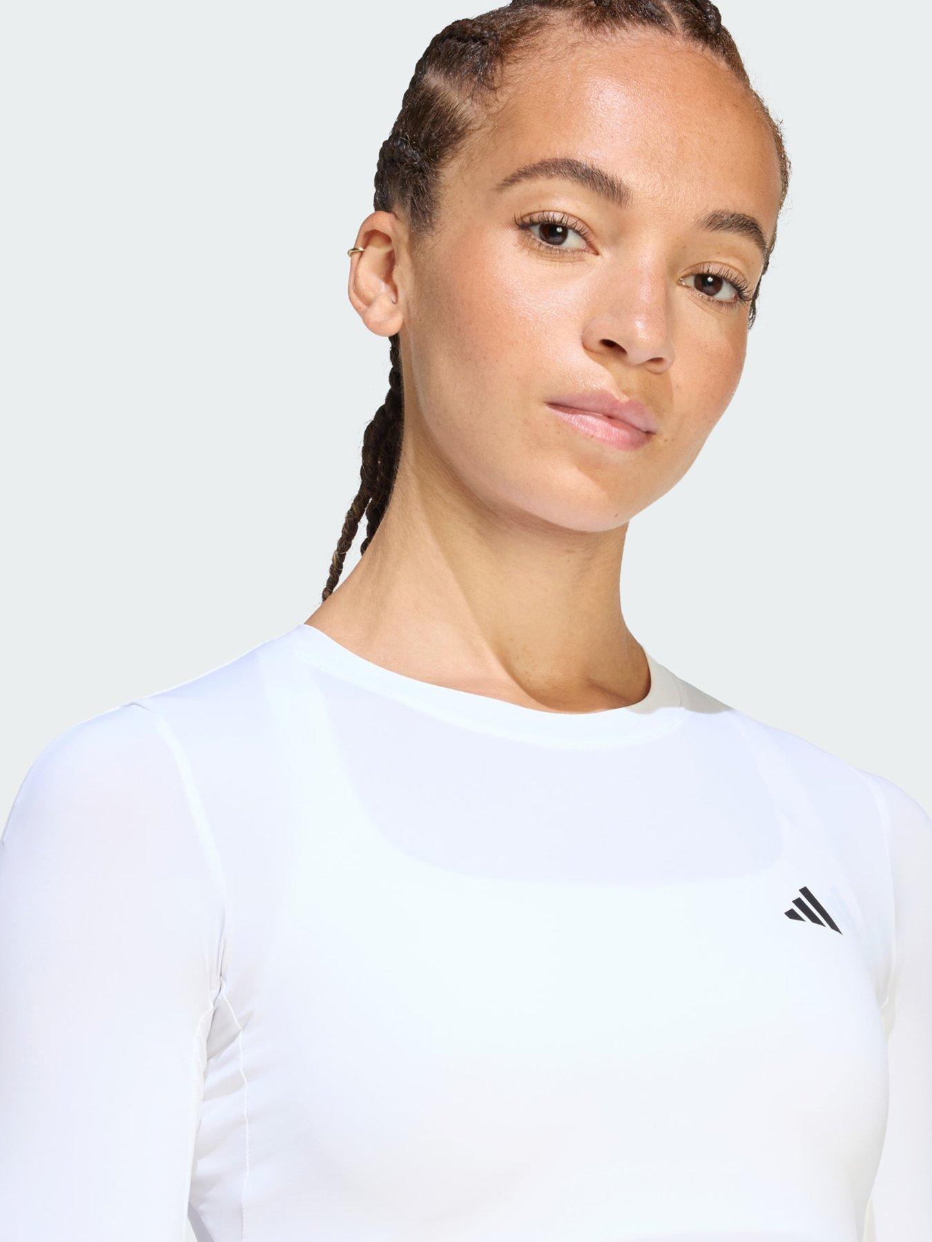 Image 3 of 5 of adidas Power Essentials Workout Contour Long Sleeve Top