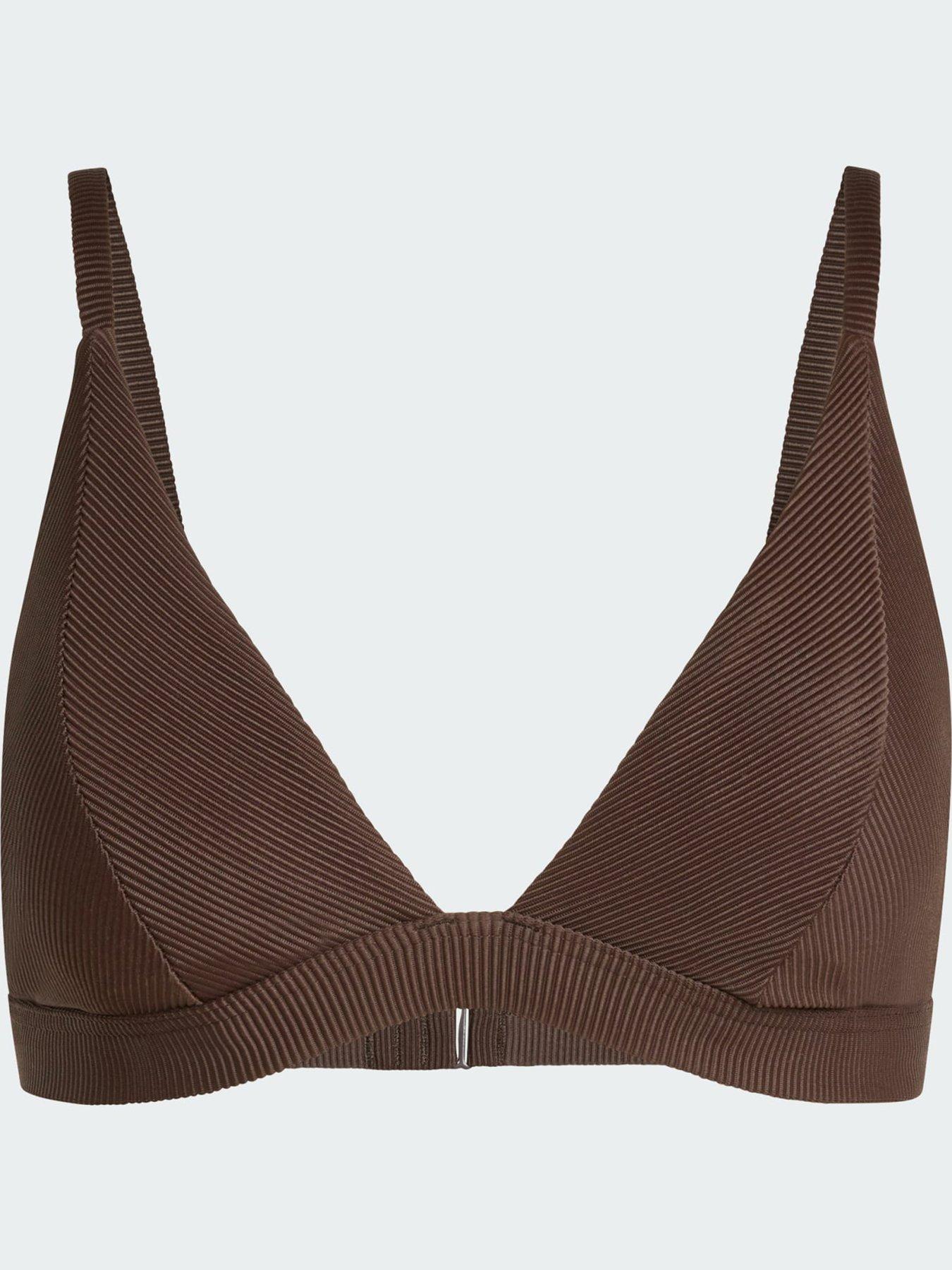 Image 5 of 5 of adidas Iconisea Ribbed Padded Triangle Bikini Top