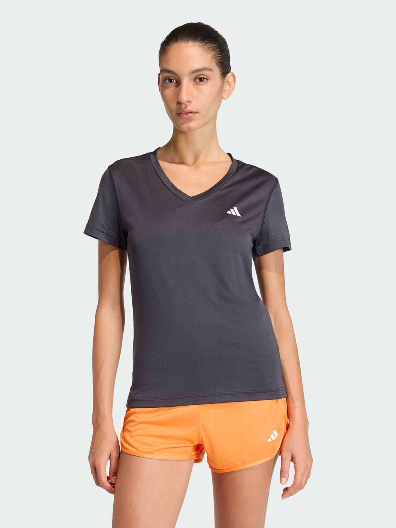 Image 1 of 5 of adidas Workout Essentials V-Neck T-Shirt