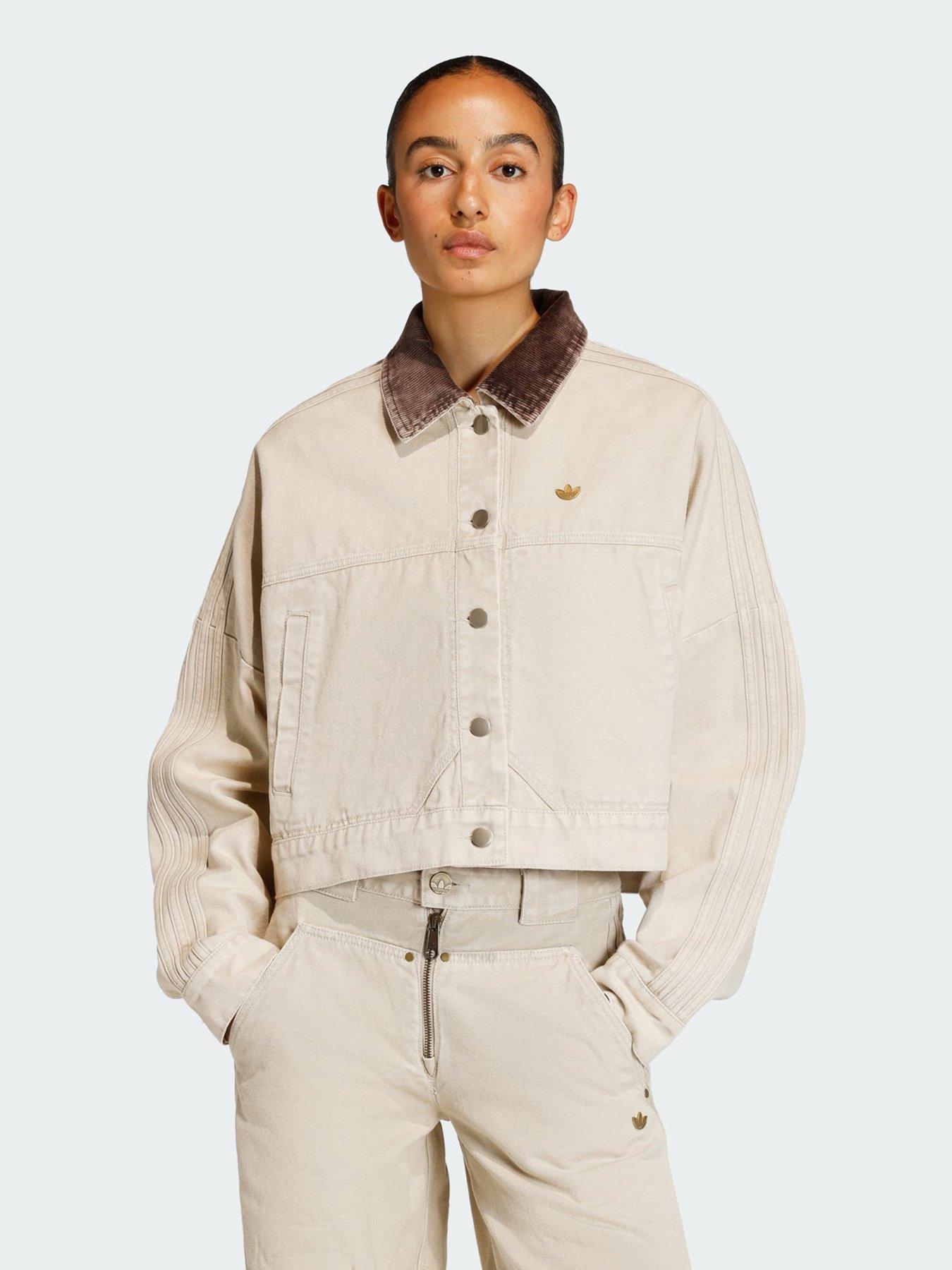 Image 1 of 5 of adidas Originals CANVAS TRACKTOP Jacket
