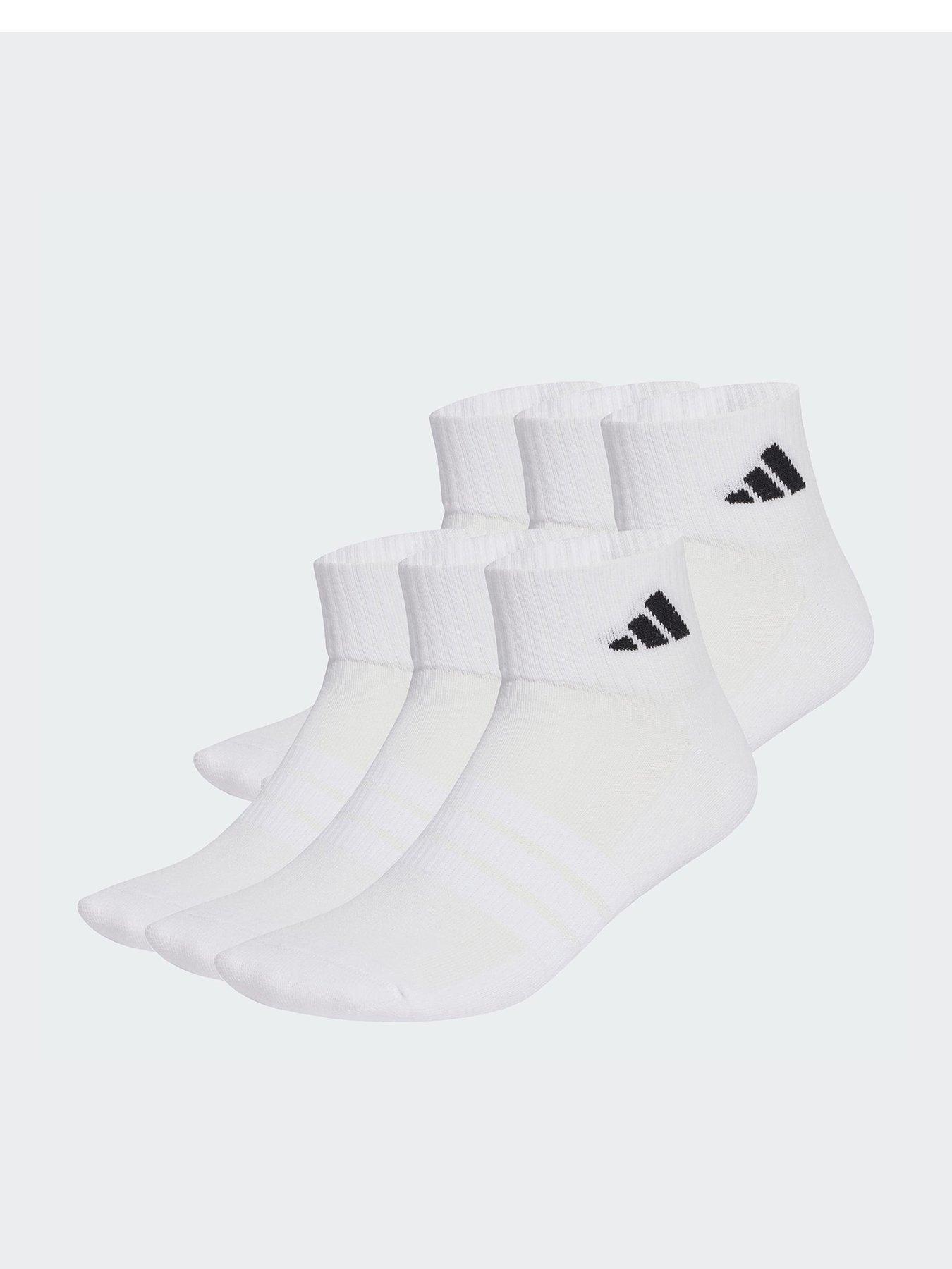 front image of adidas-cushioned-essentials-ankle-socks-6-pair-pack