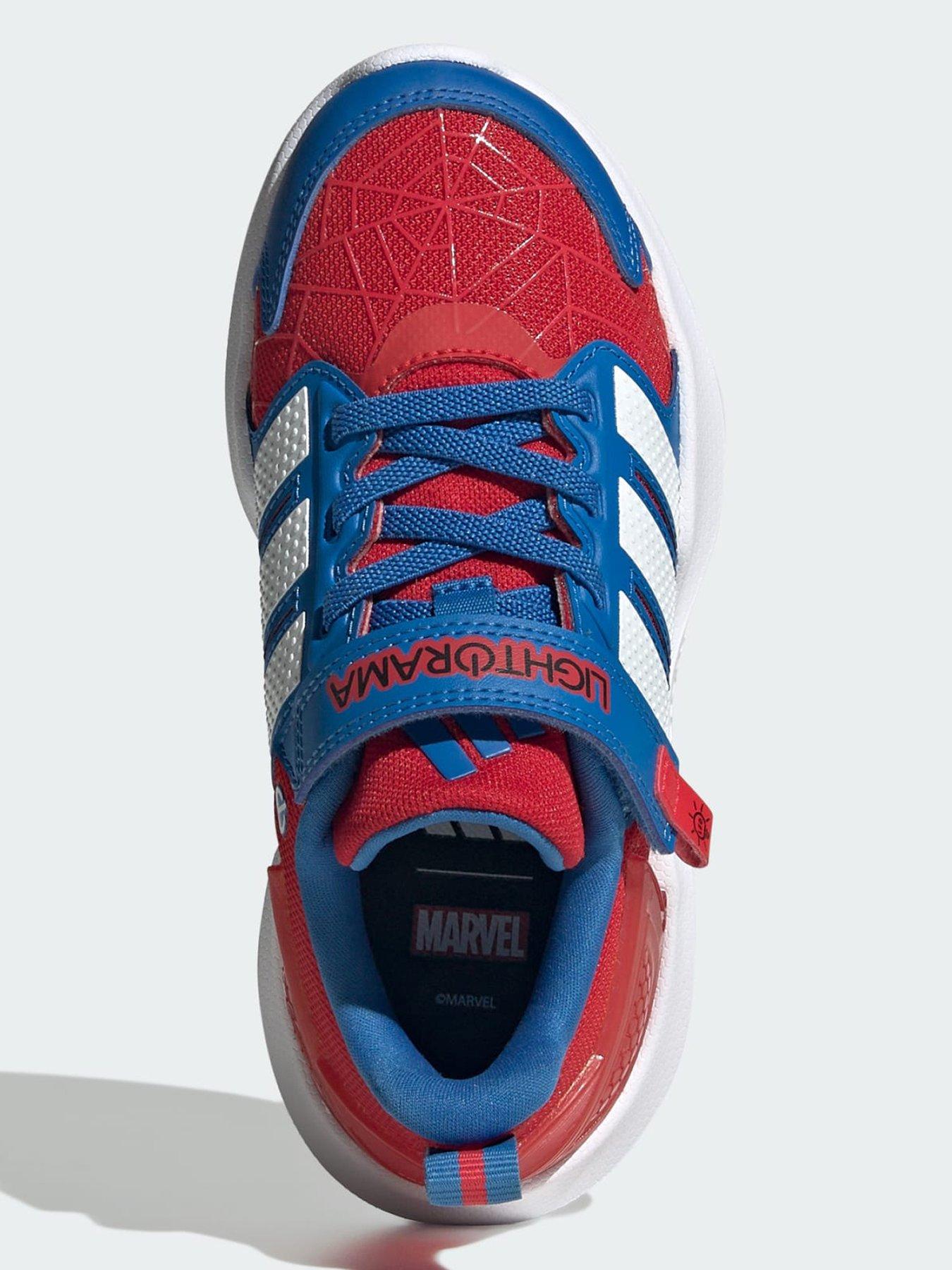 Image 4 of 7 of adidas Marvel Lightorama Spiderman&nbsp;Children's Trainers&nbsp;