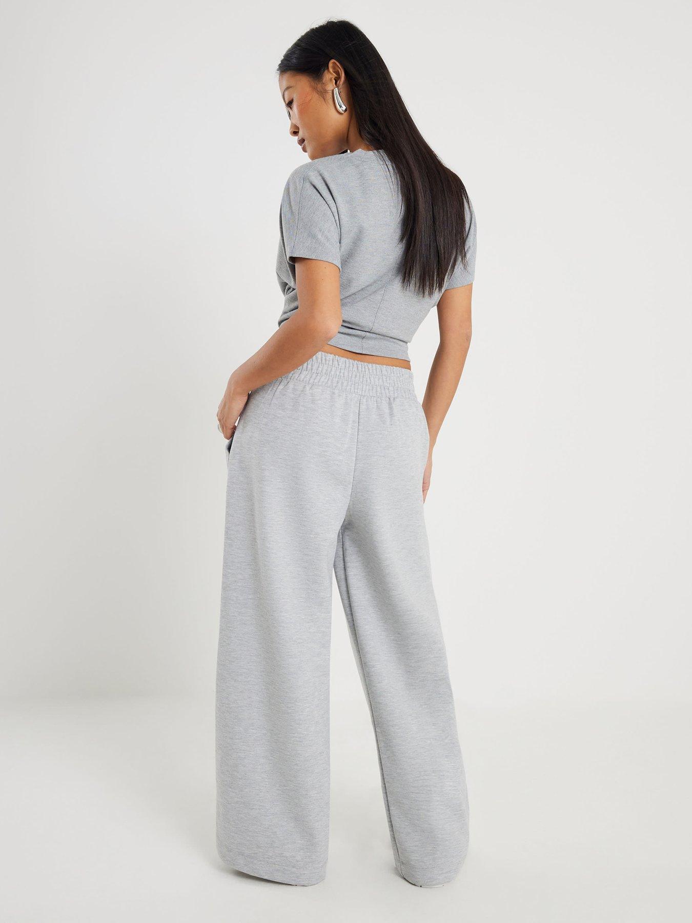  image of river-island-petite-tailored-trousers-grey