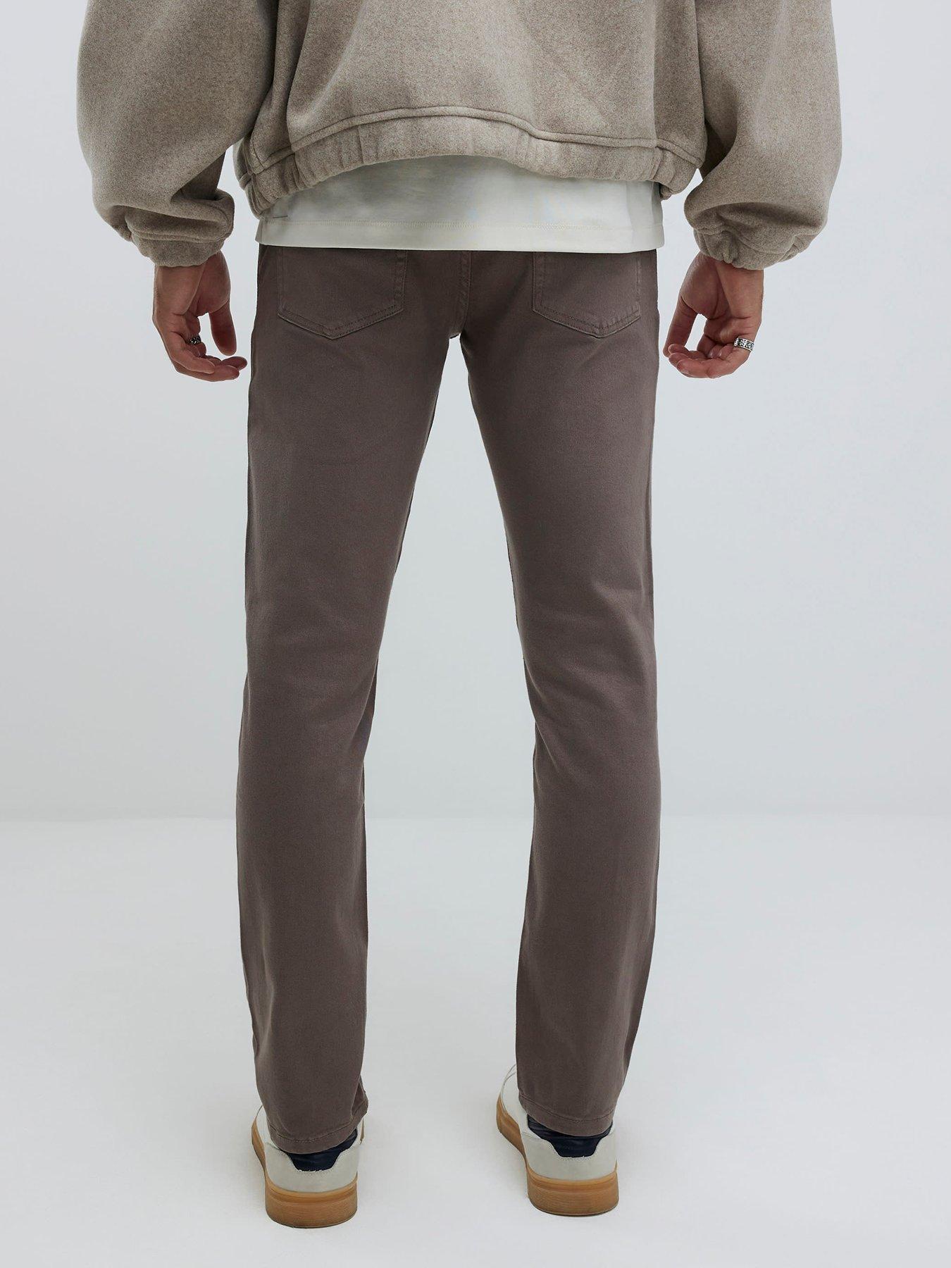 Image 2 of 4 of River Island Slim Fit Washed Jeans - Brown