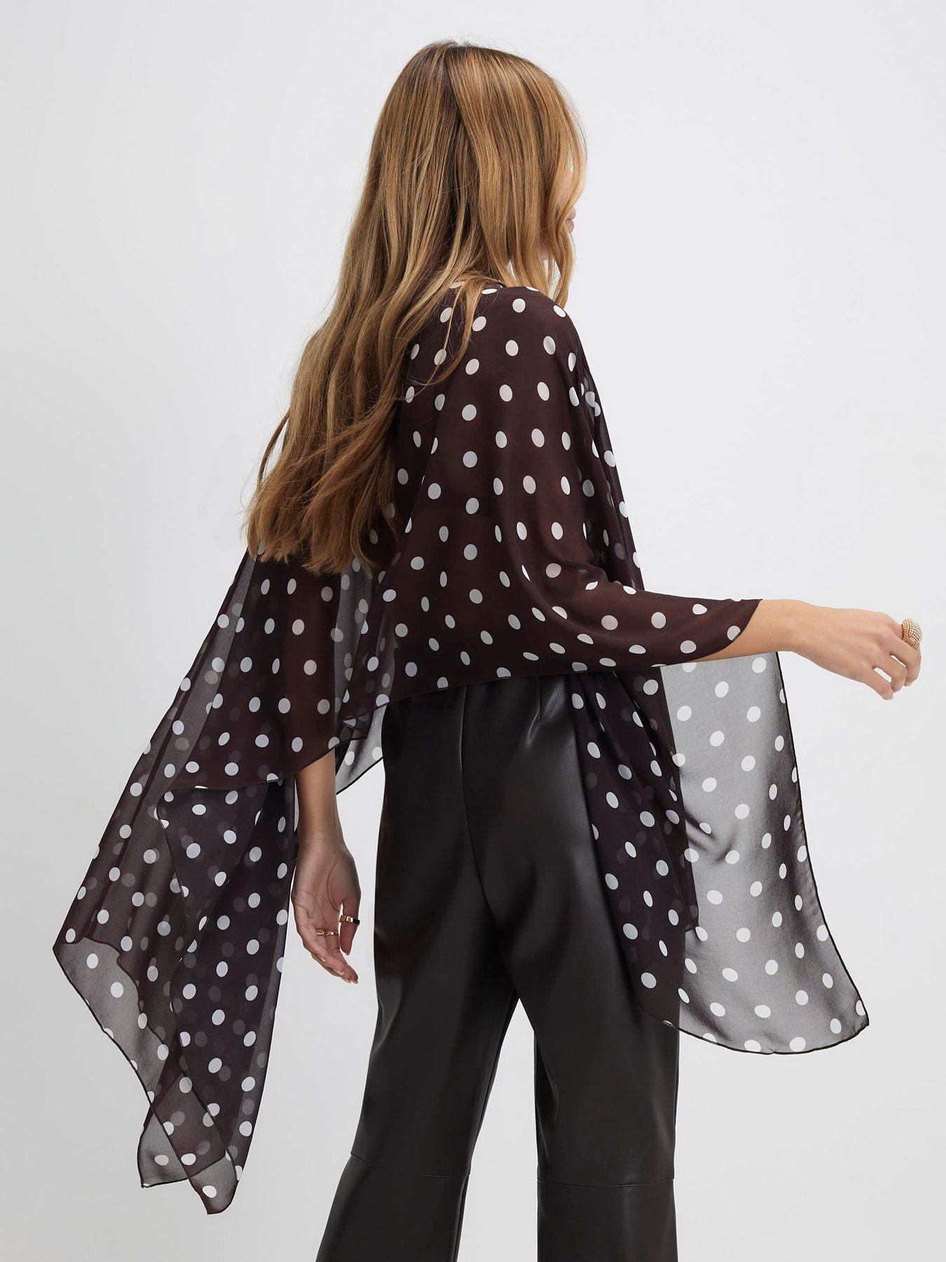  image of river-island-waterfall-polka-dot-cape-brown