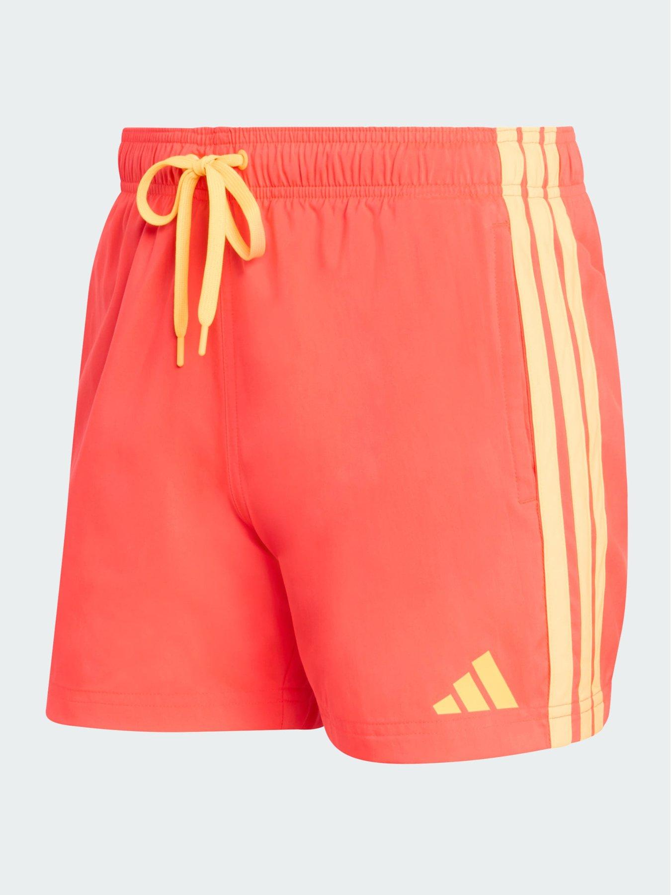 Image 5 of 5 of adidas 3 Stripes Swim Shorts 5 Inch - Red