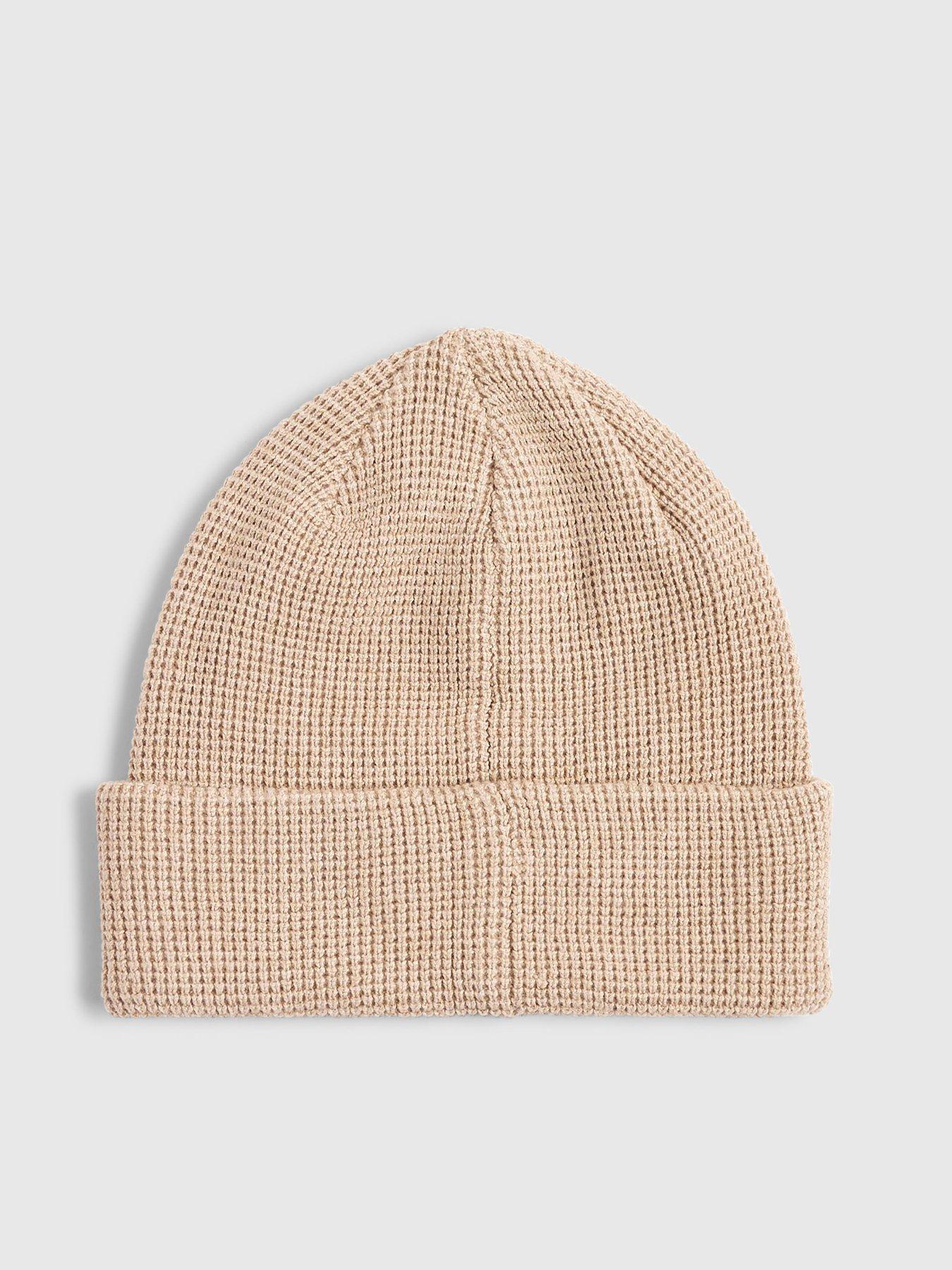  image of river-island-gothic-waffle-beanie-hat