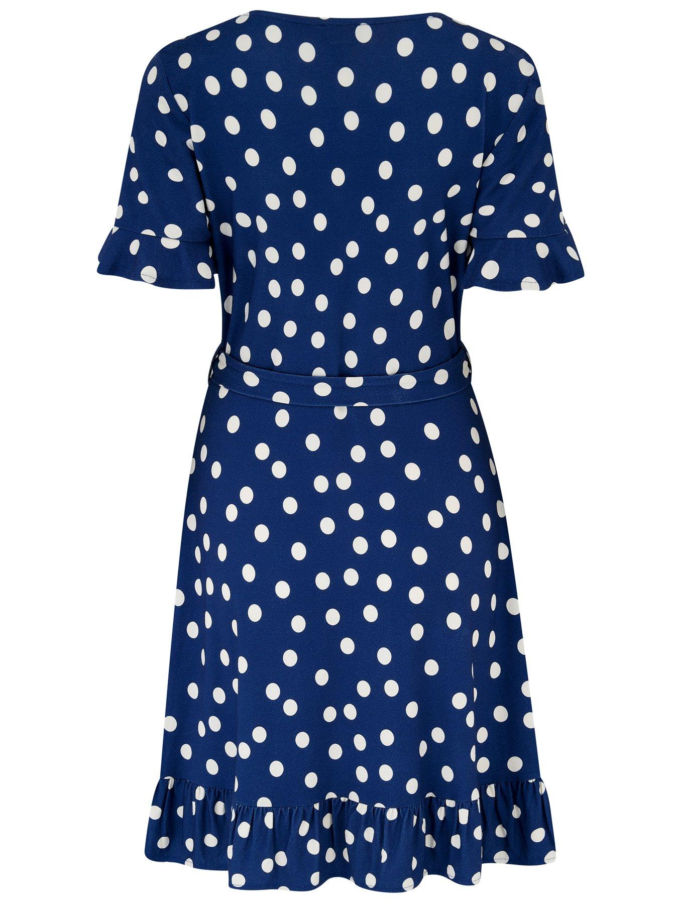 Image 4 of 4 of Pour Moi Birdie Stretch Viscose Jersey Wrap Front Dress