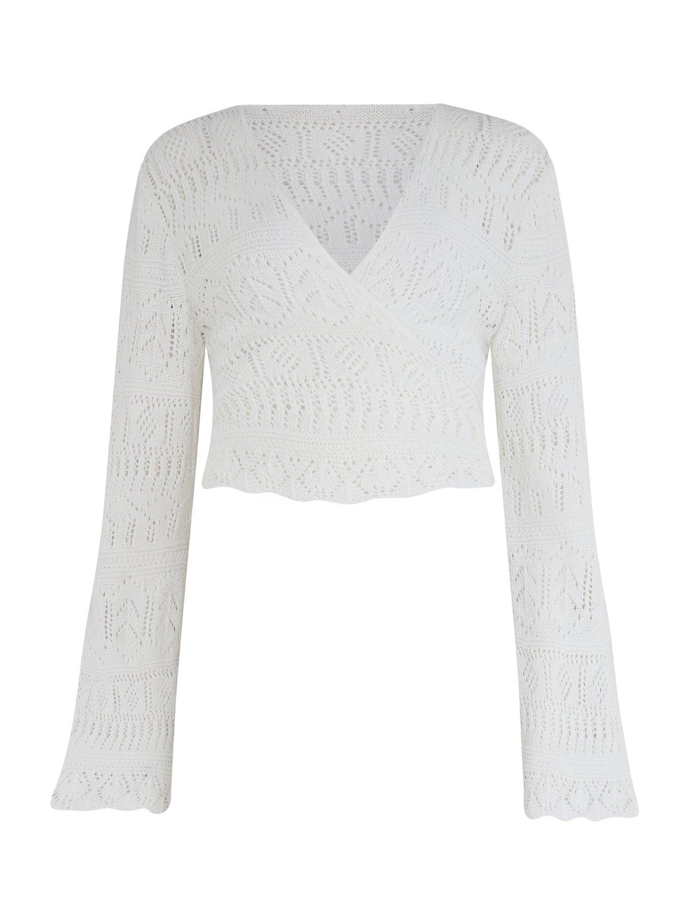 Image 3 of 4 of Pour Moi Crochet Multiway Cardigan Cover Up