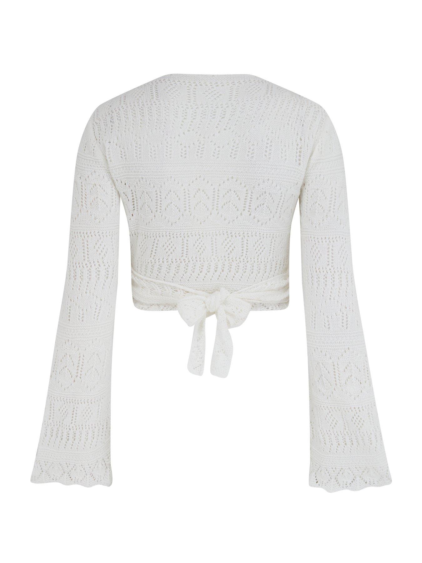 Image 4 of 4 of Pour Moi Crochet Multiway Cardigan Cover Up