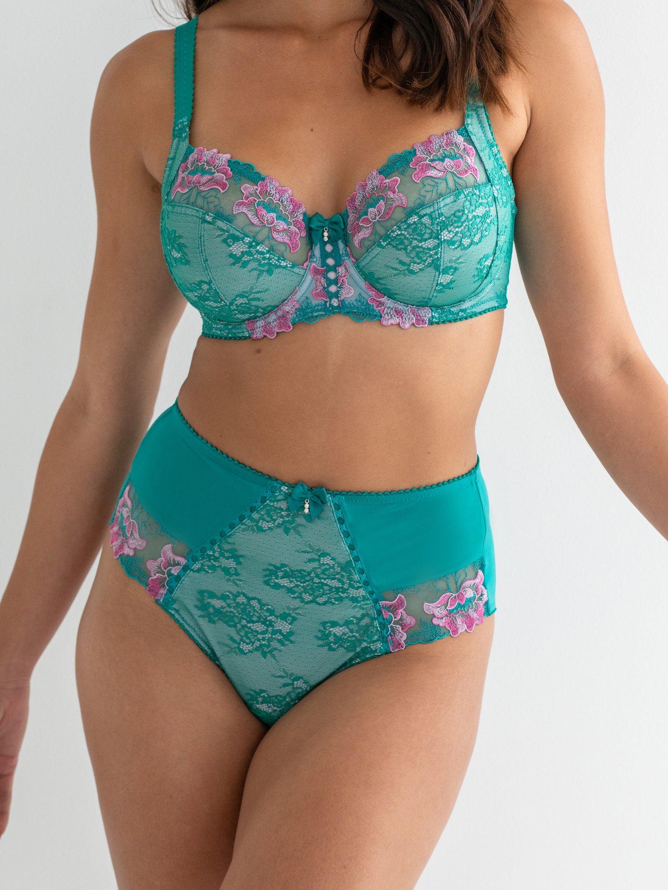 Image 2 of 4 of Pour Moi Sofia Lace Embroidered Deep Brief