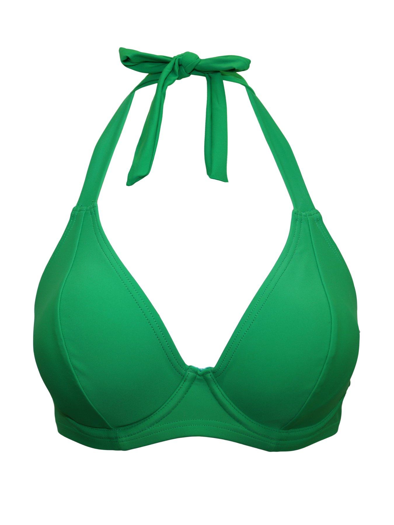  image of pour-moi-malibu-underwired-non-padded-halter-bikini-top