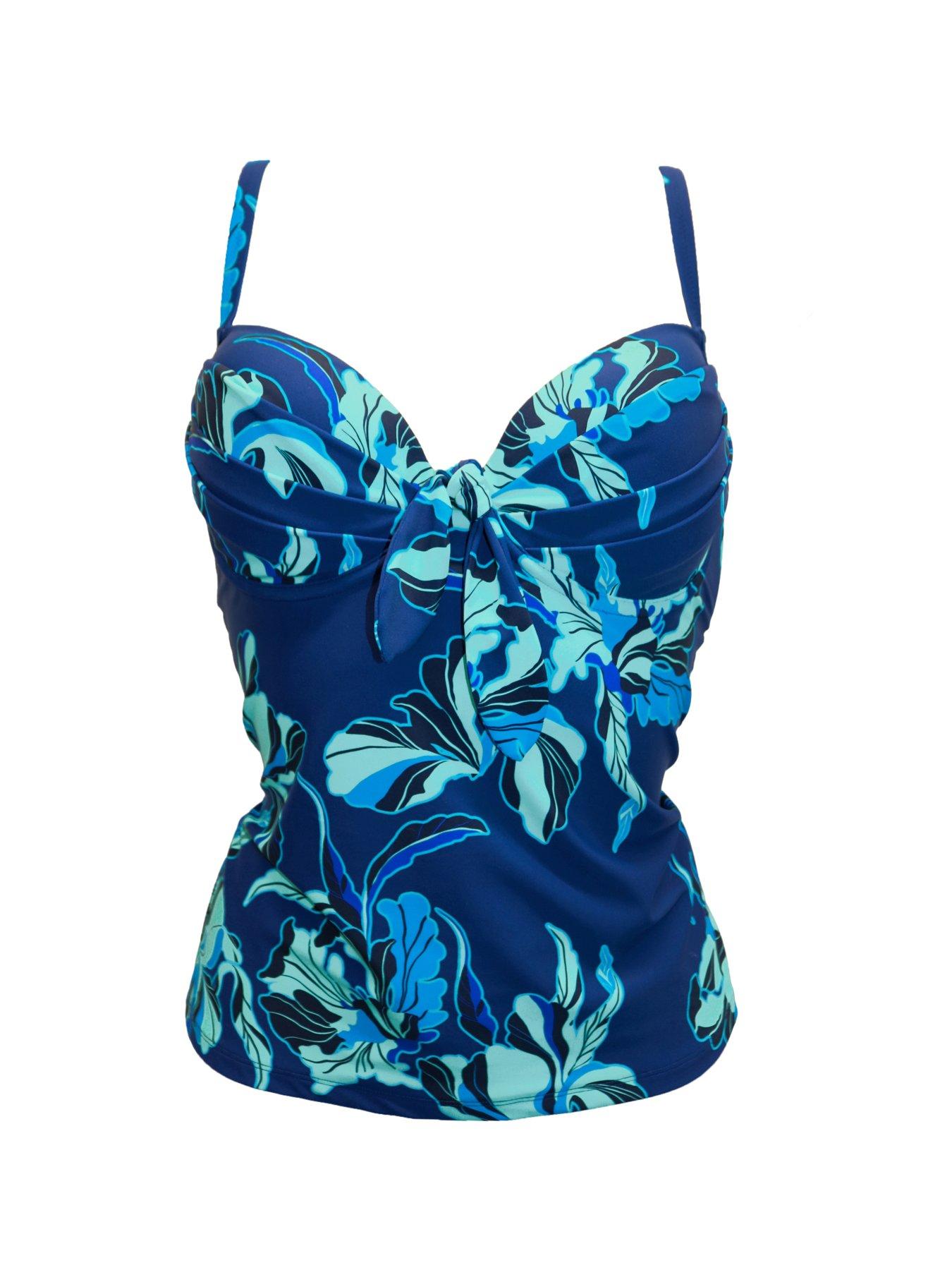  image of pour-moi-palermo-underwired-padded-tankini-top