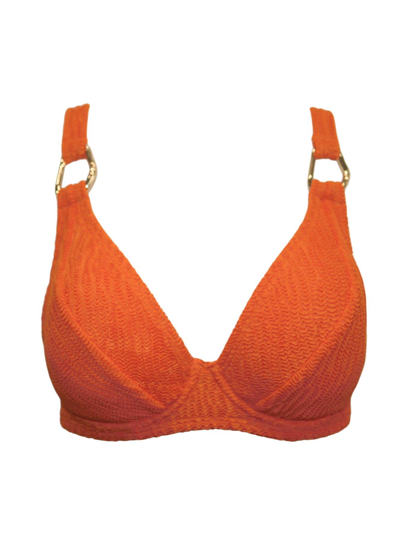  image of pour-moi-algarve-non-padded-underwired-textured-bikini-top