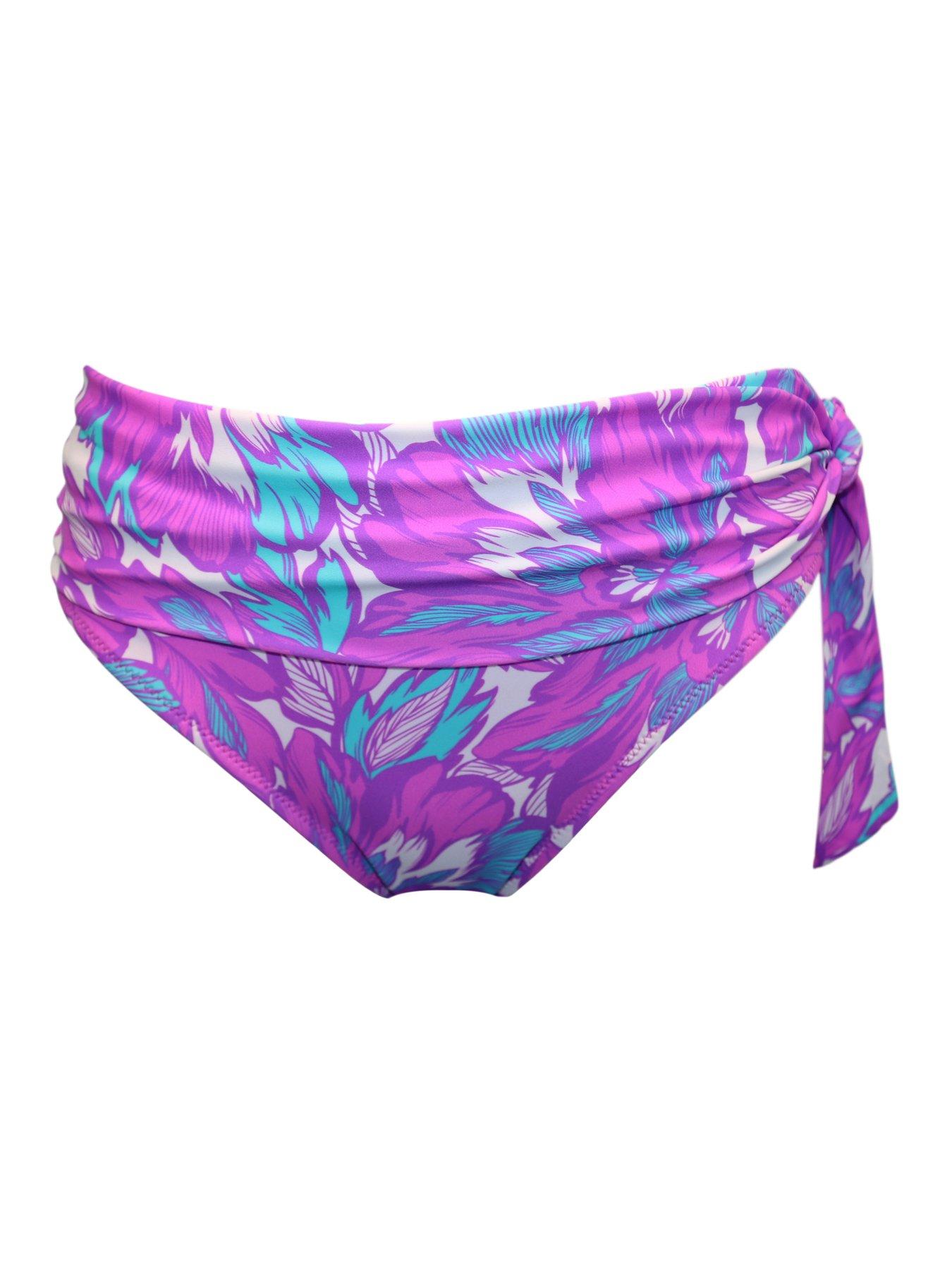 Image 3 of 4 of Pour Moi Ocean Breeze Foldover Tie Bikini Brief