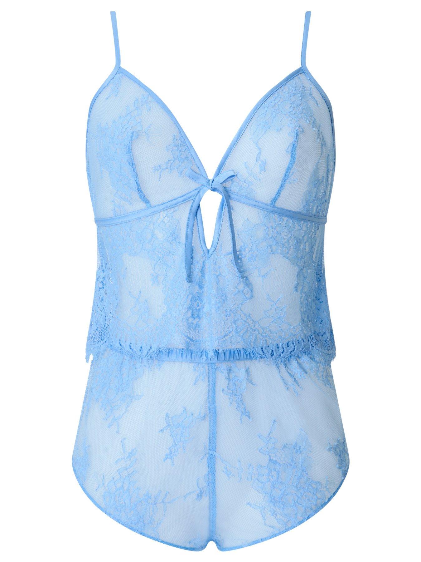 Image 4 of 4 of Ann Summers Bridal Availing Cami Set Light Blue