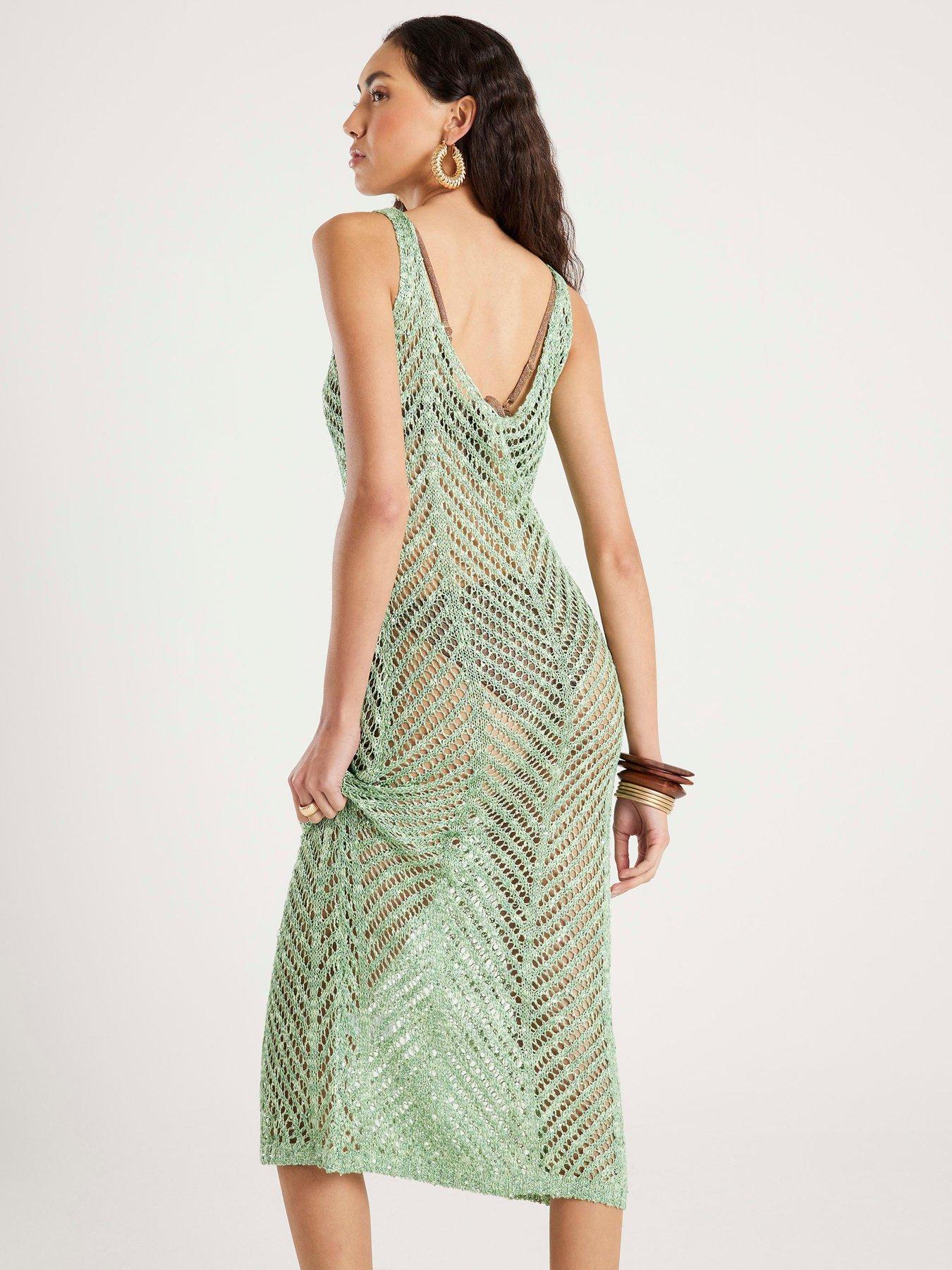 green emerald velvet dress Escada 1989 F/W Polka Dot Green Lurex Silk Bustier Cocktail Dress –  Featherstone Vintage main image 1