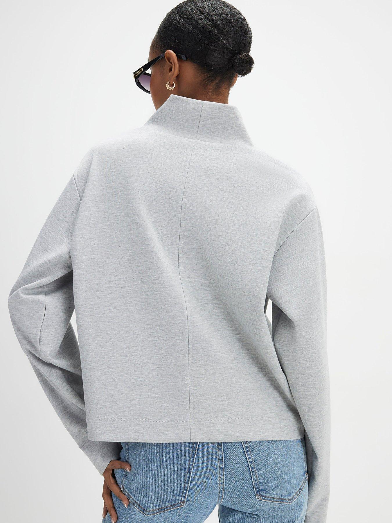  image of river-island-funnel-neck-top-grey