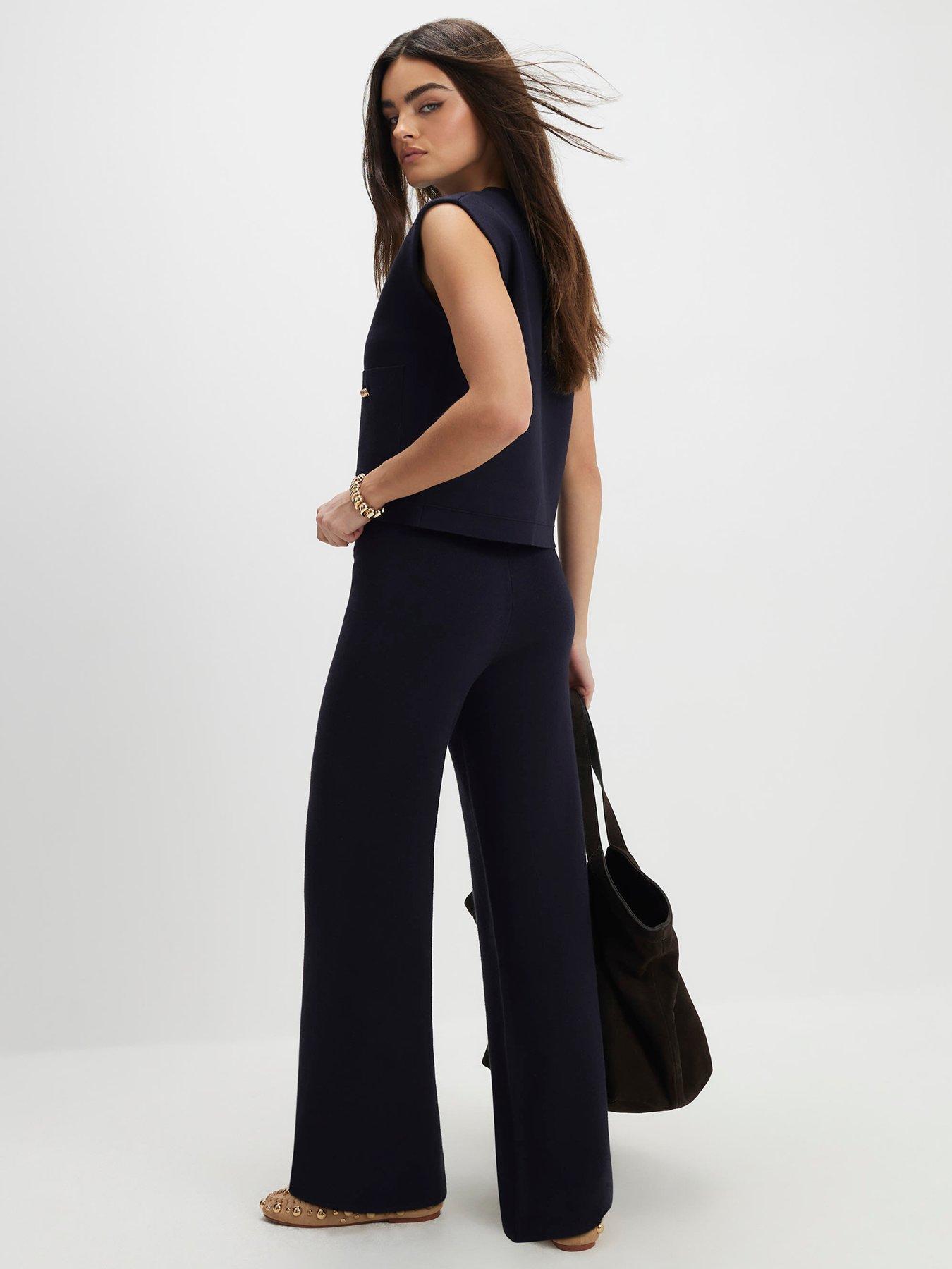  image of river-island-knitted-waistcoat-blue
