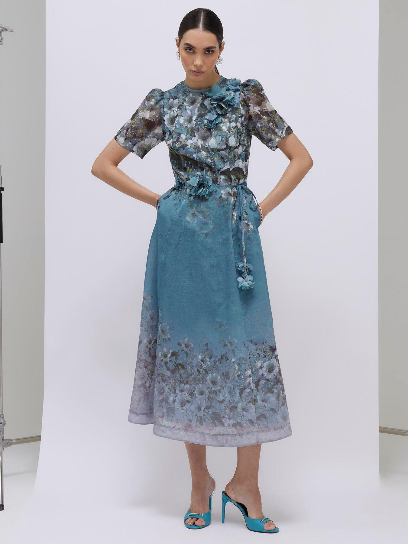 river island blue lace dress lace dress river island _ blue fire jeans jacket _ sandals twin set5